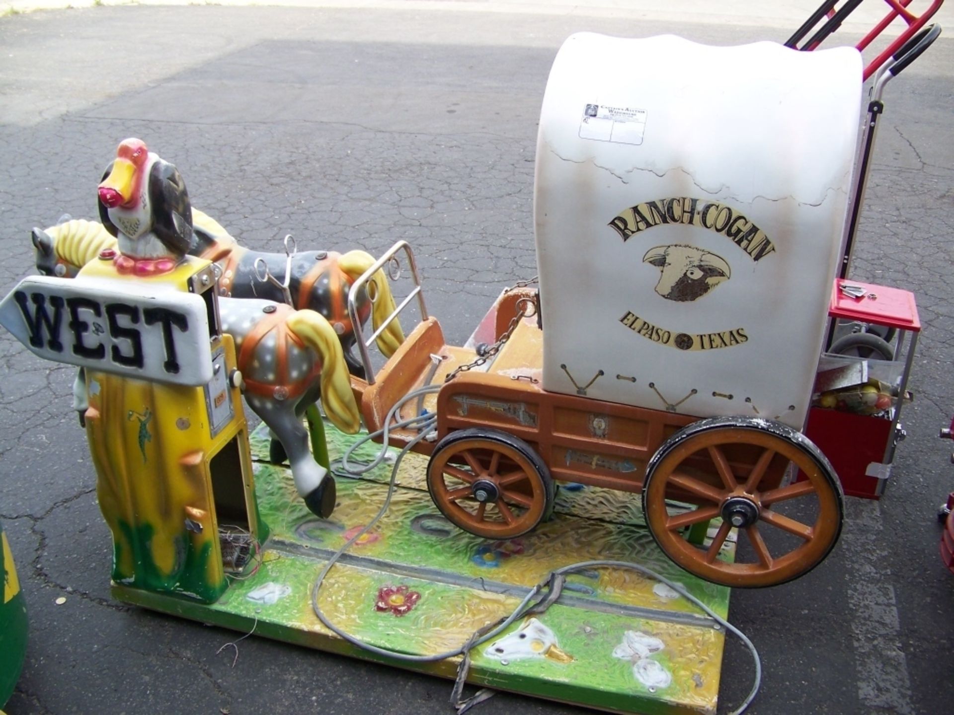 KIDDIE RIDE COVERED WAGON WESTERN PROJECT - Image 2 of 3