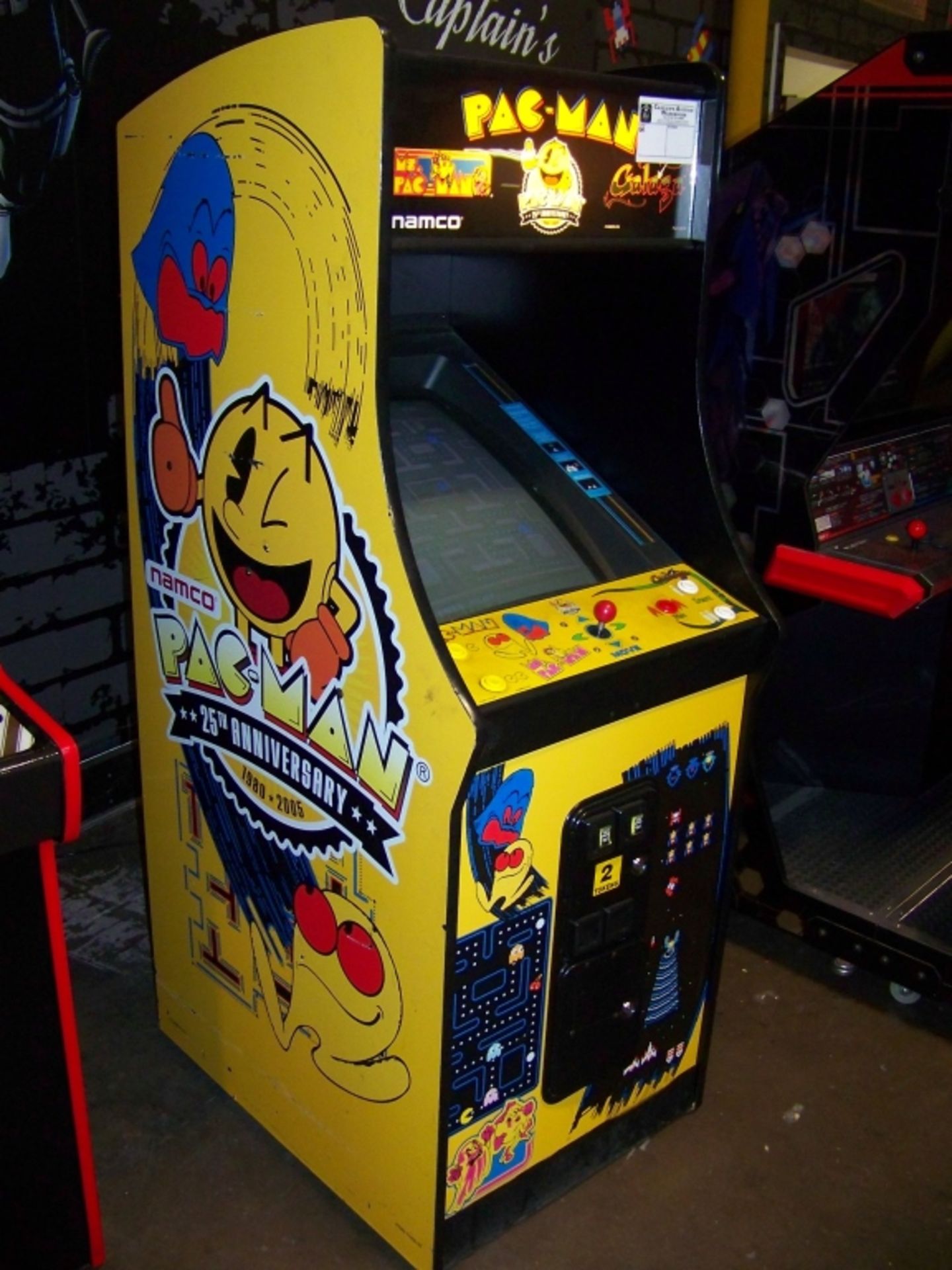 PACMAN 25TH ANNIVERSARY UPRIGHT ARCADE GAME NAMCO