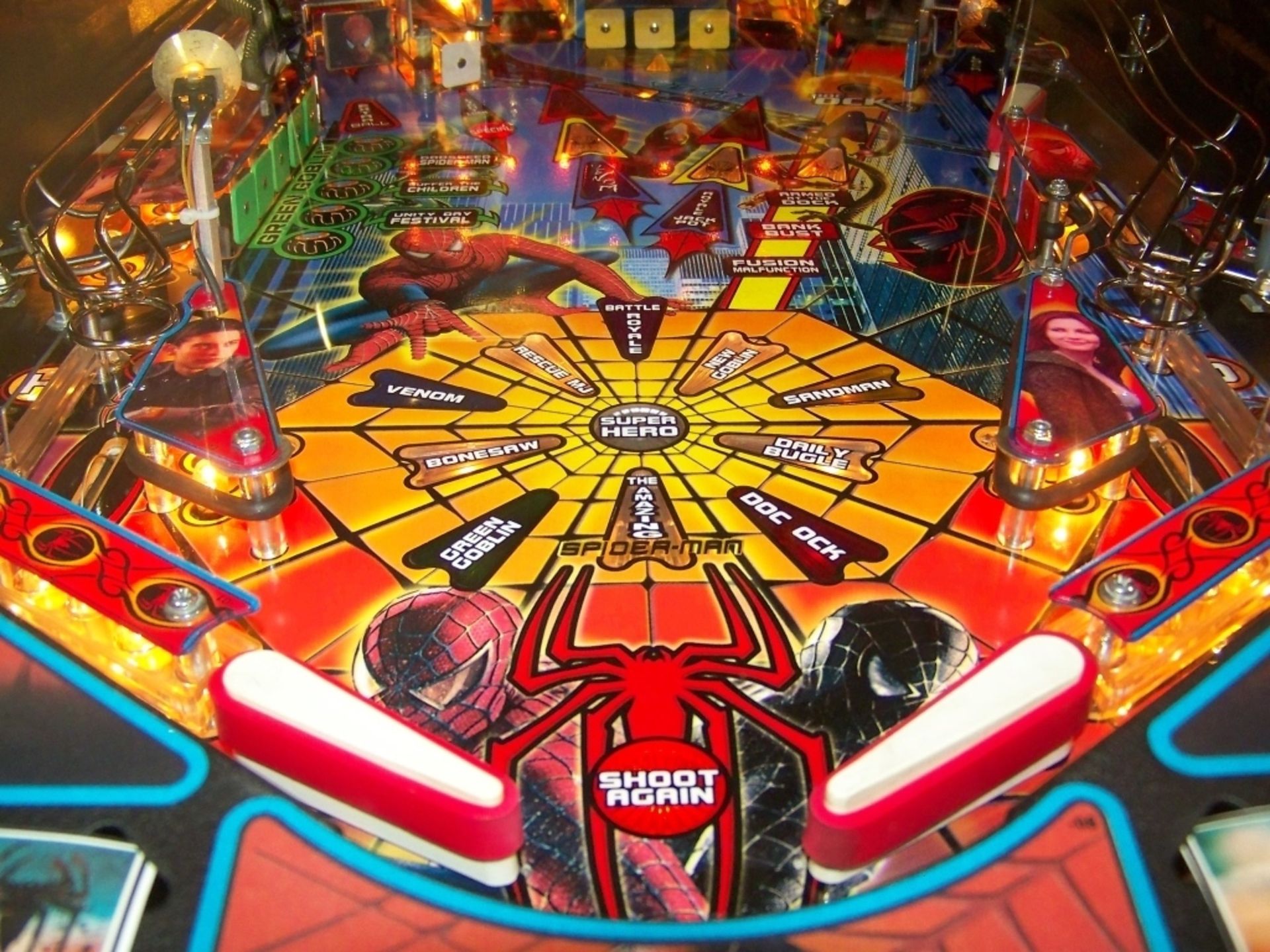 SPIDERMAN PINBALL MACHINE STERN INC - Image 11 of 14