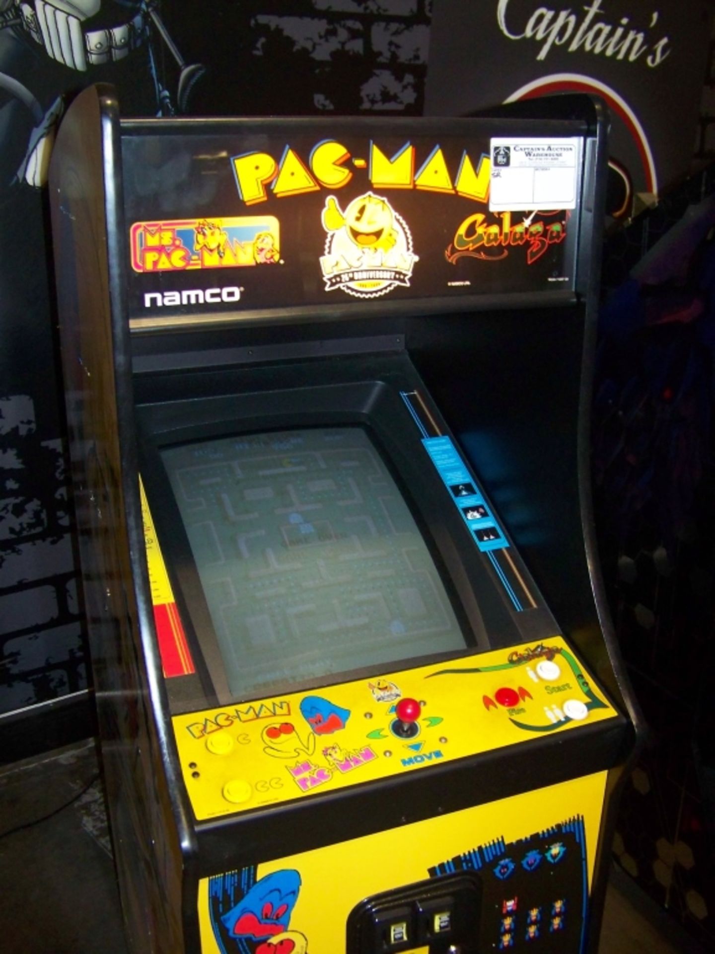 PACMAN 25TH ANNIVERSARY UPRIGHT ARCADE GAME NAMCO - Image 4 of 8