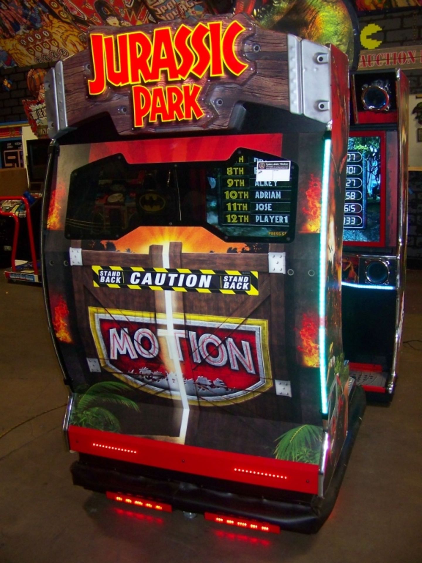 JURASSIC PARK MOTION DELUXE ARCADE RAW THRILLS - Image 11 of 16