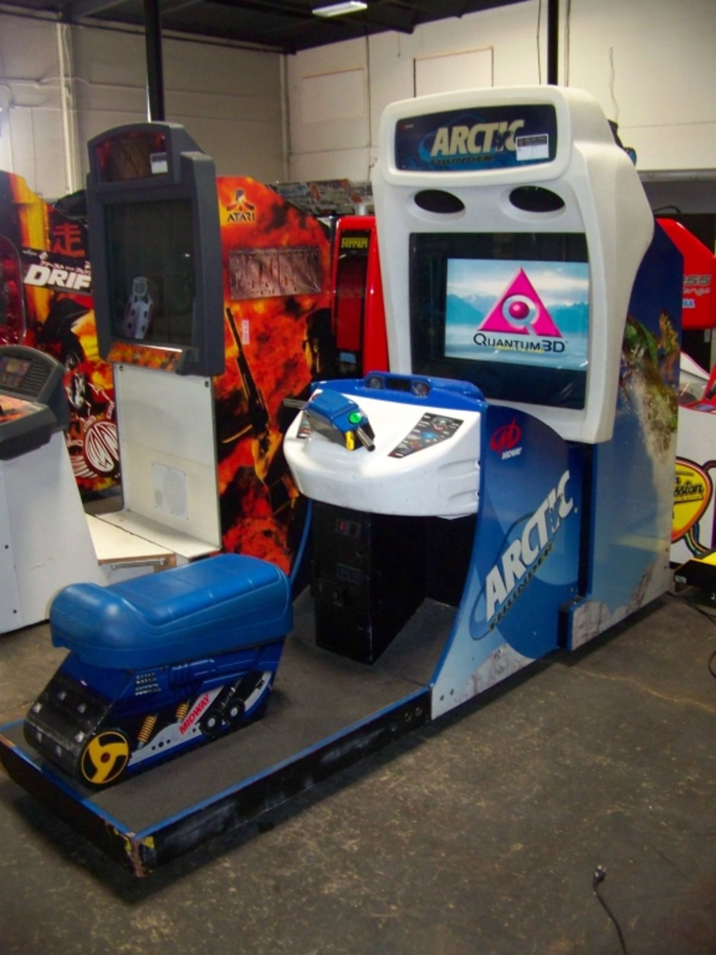 ARCTIC THUNDER DX LCD RACING ARCADE GAME ATARI - Image 4 of 4