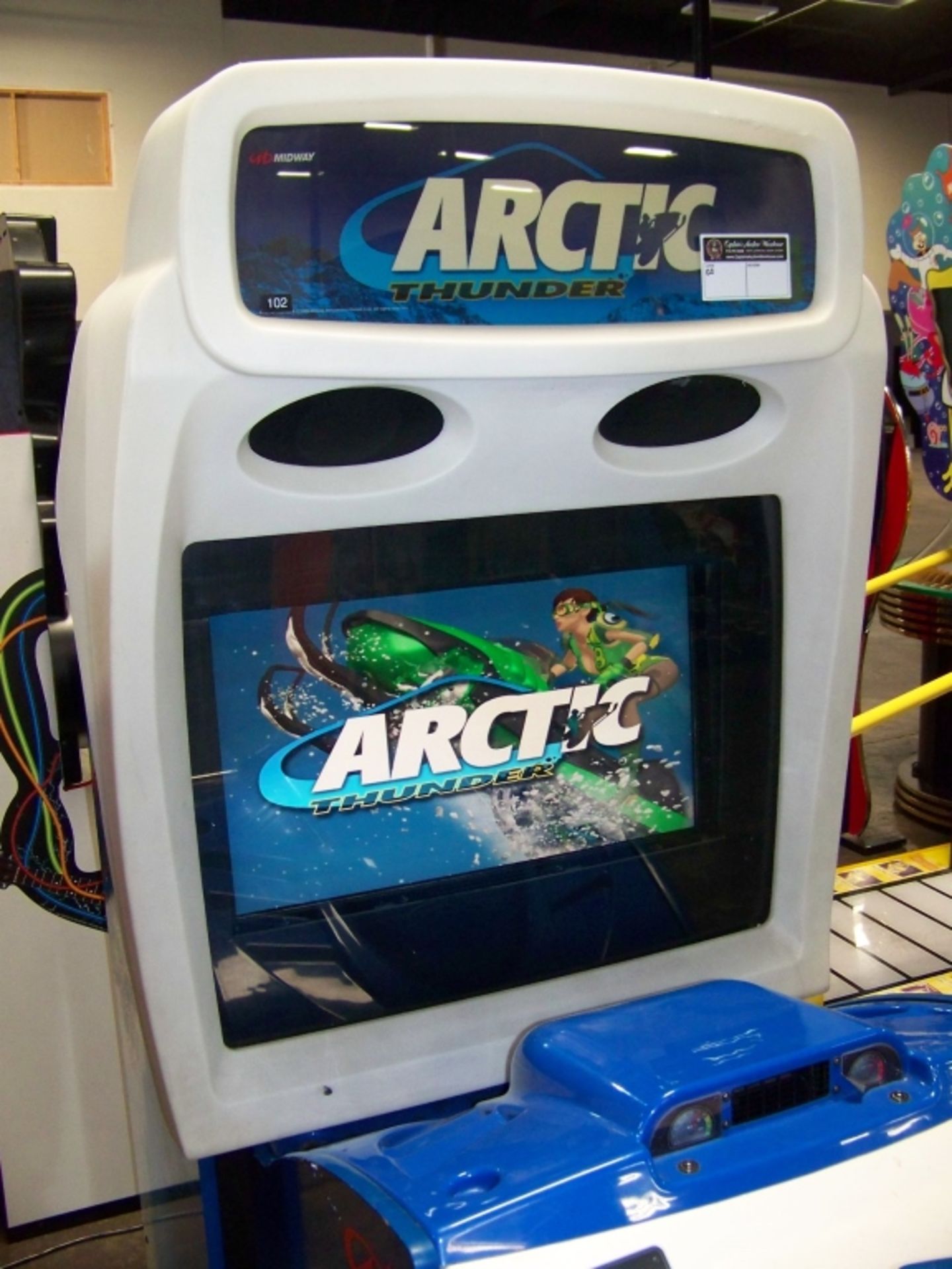 ARCTIC THUNDER DX LCD RACING ARCADE GAME ATARI - Image 3 of 4