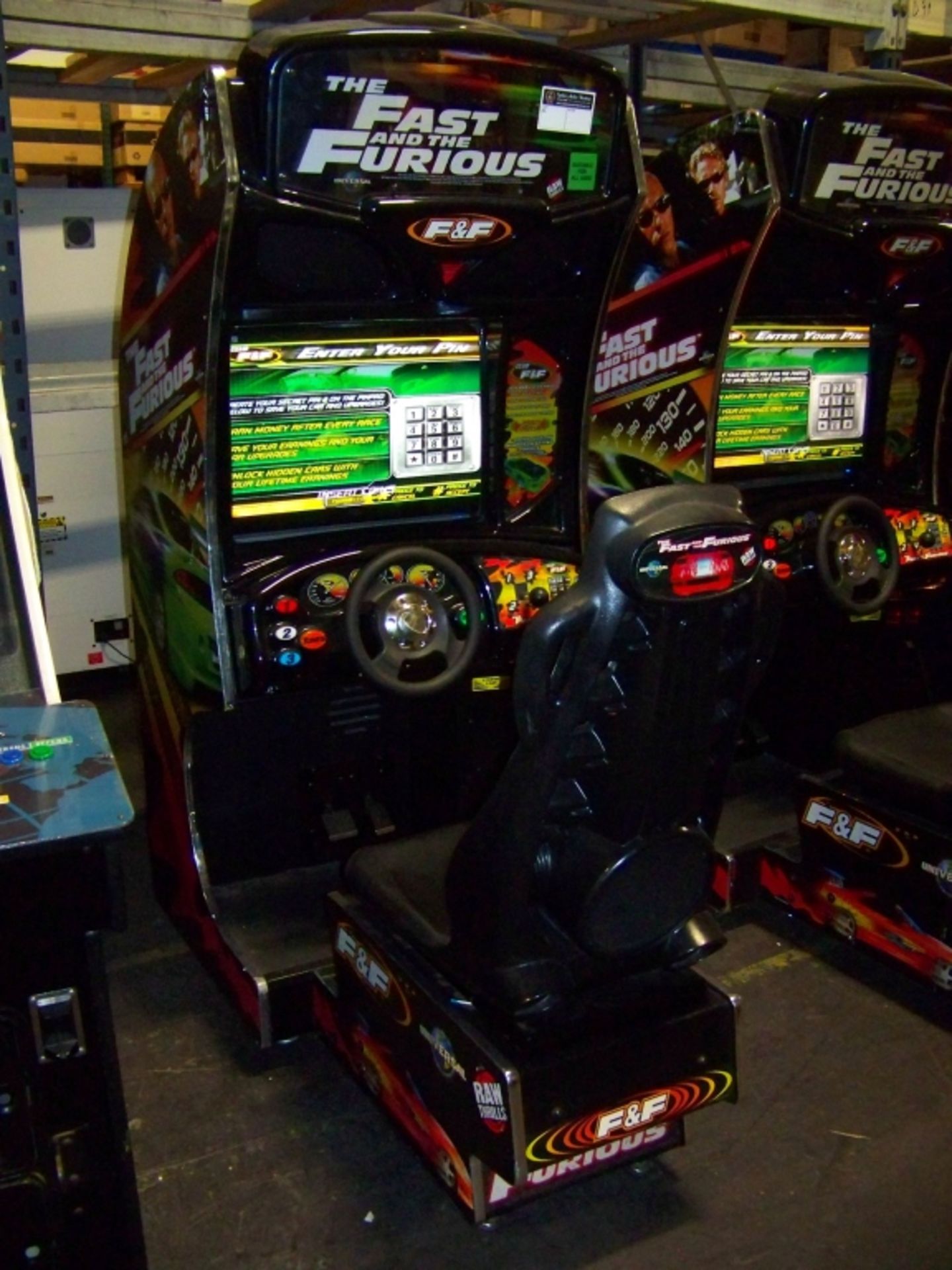 FAST & FURIOUS DEDICATED RACING ARCADE GAME LCD