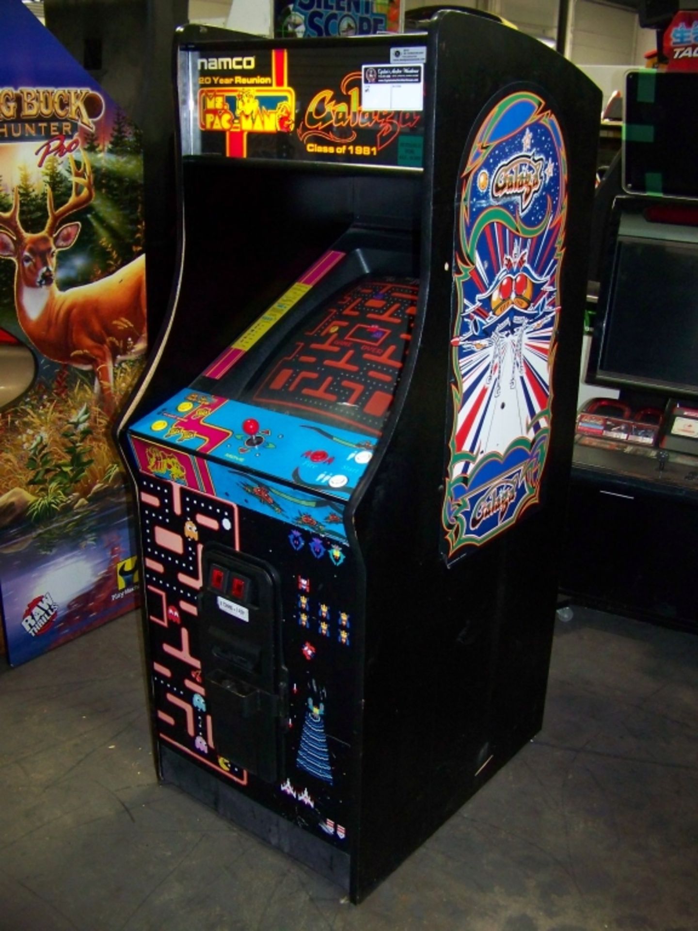 MS PACMAN GALAGA CLASS OF 1981 ARCADE GAME NAMCO - Image 3 of 4