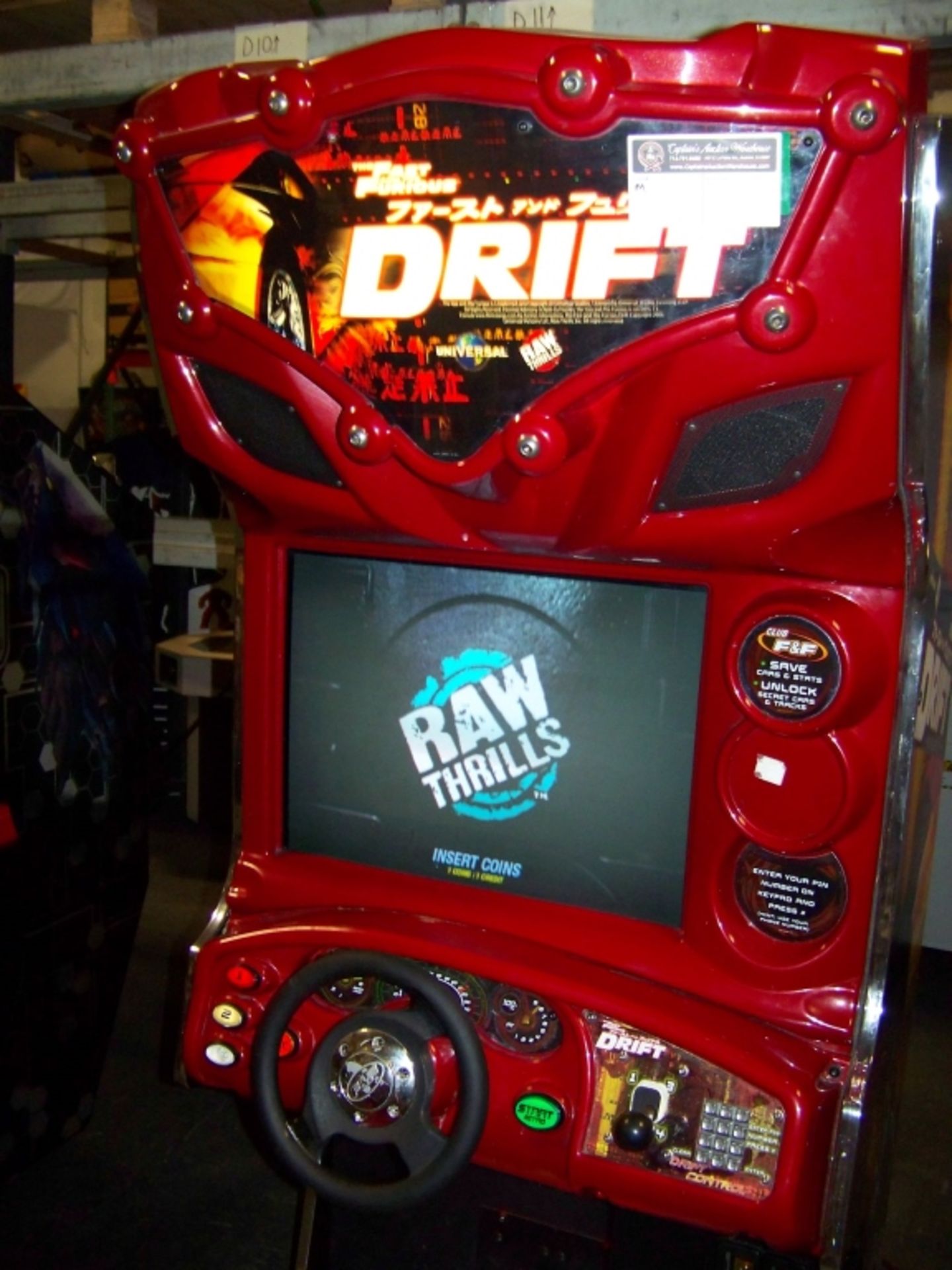 DRIFT FAST & FURIOUS DEDICATED RACING ARCADE GAME - Image 2 of 8