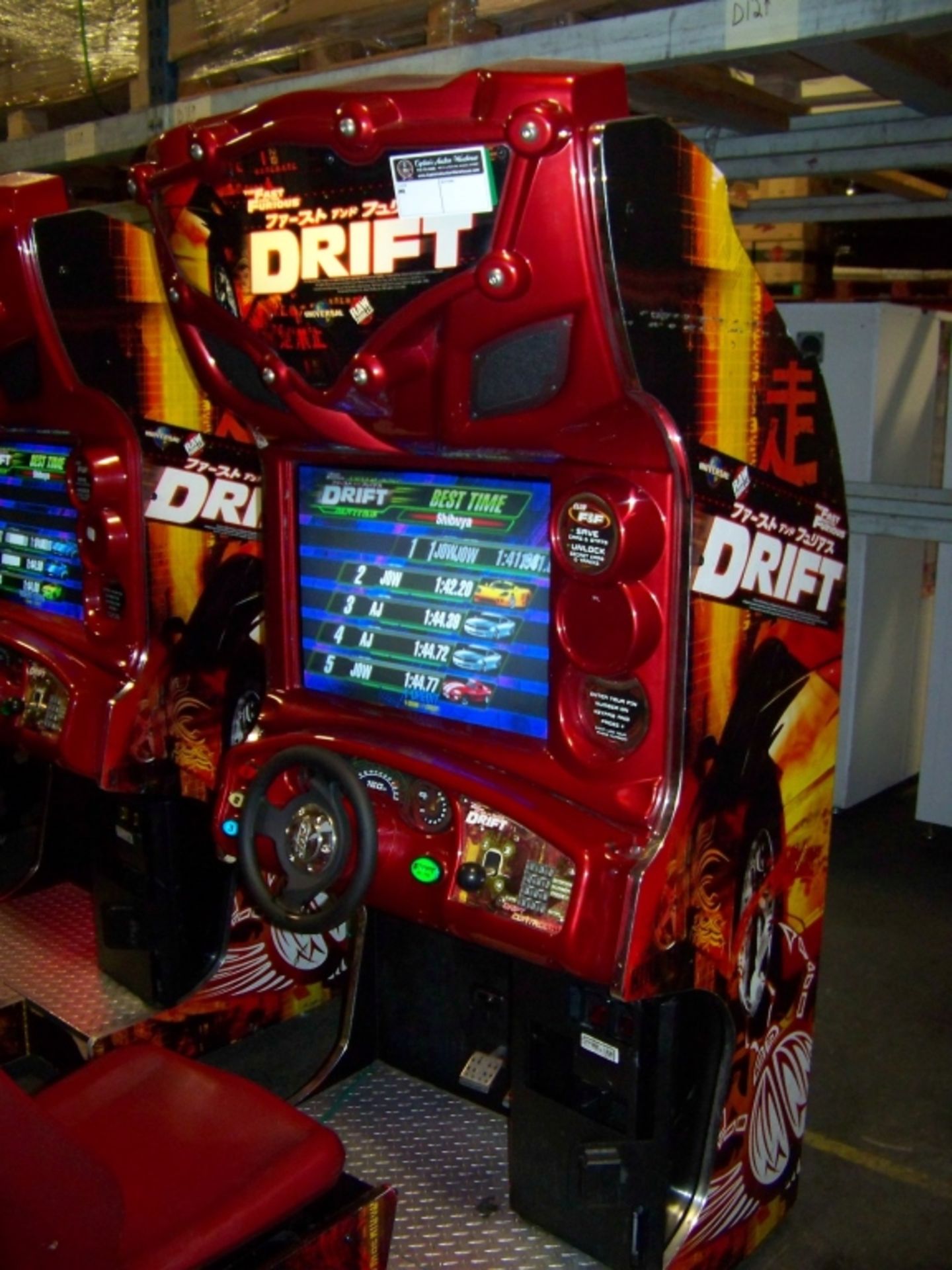 DRIFT FAST & FURIOUS DEDICATED RACING ARCADE GAME - Image 3 of 7