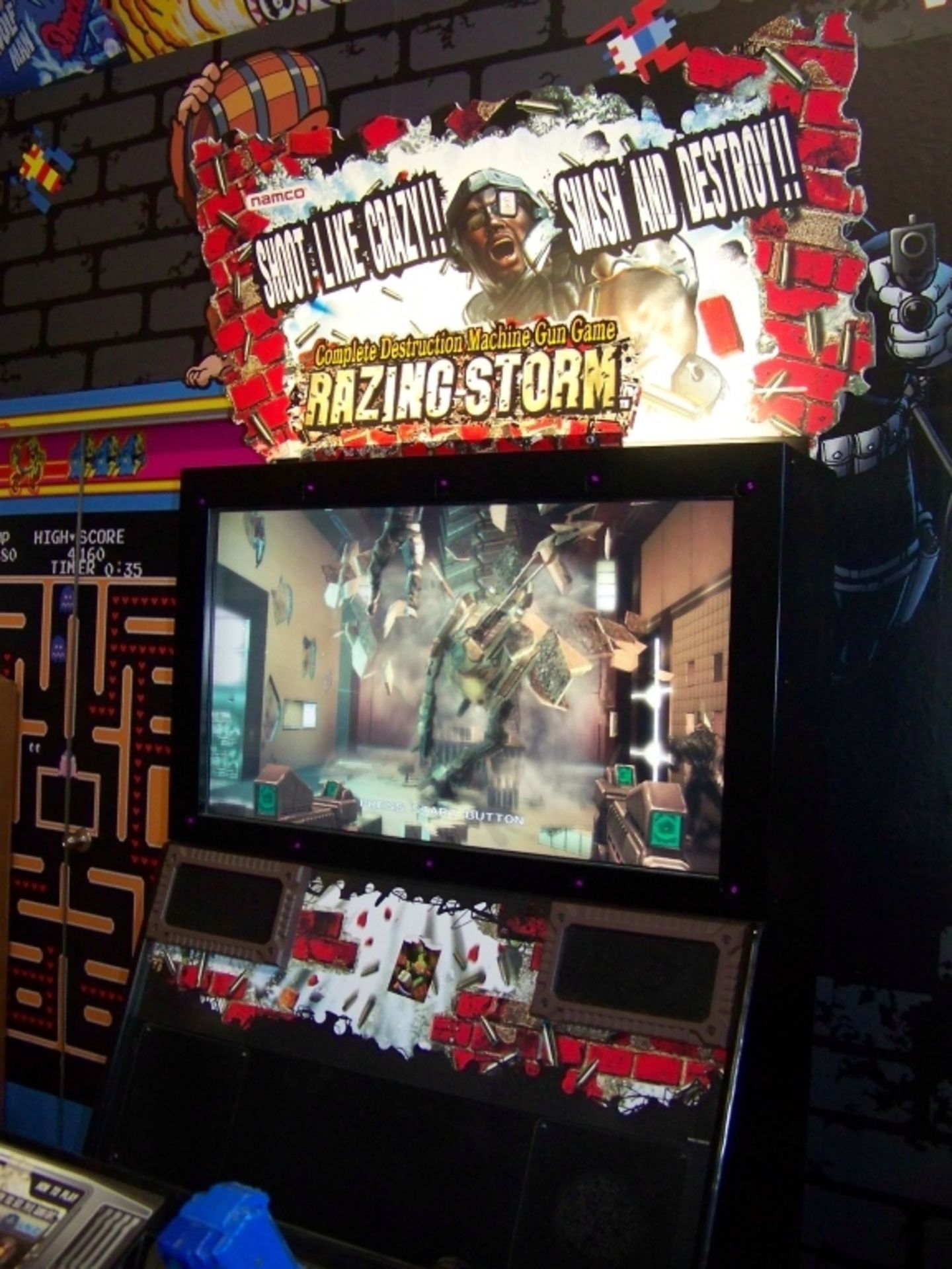 RAZING STORM SHOOTER ARCADE GAME NAMCO 42" - Image 8 of 8