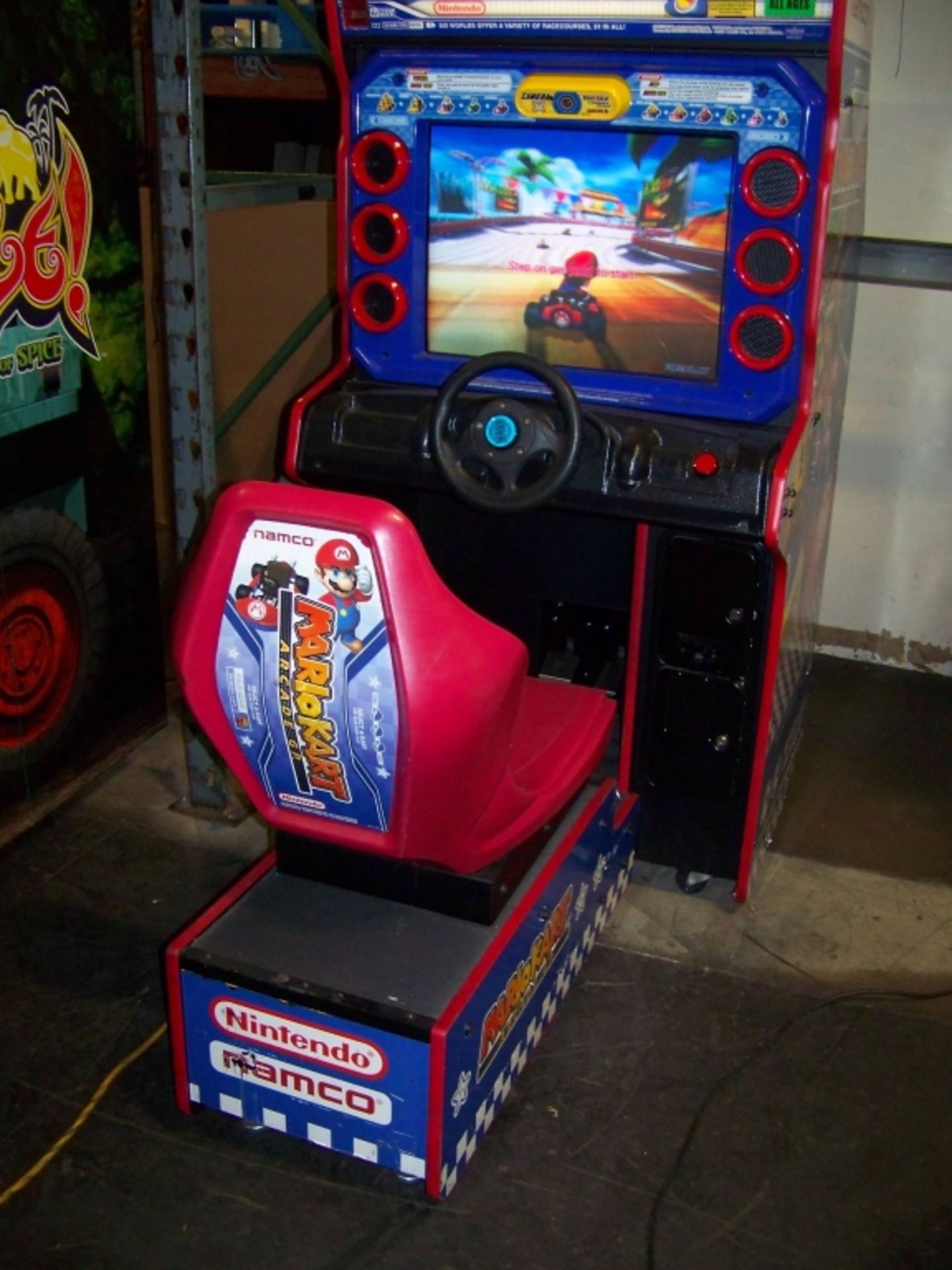 MARIO KART ARCADE GP RACING GAME NAMCO NINTENDO - Image 8 of 9