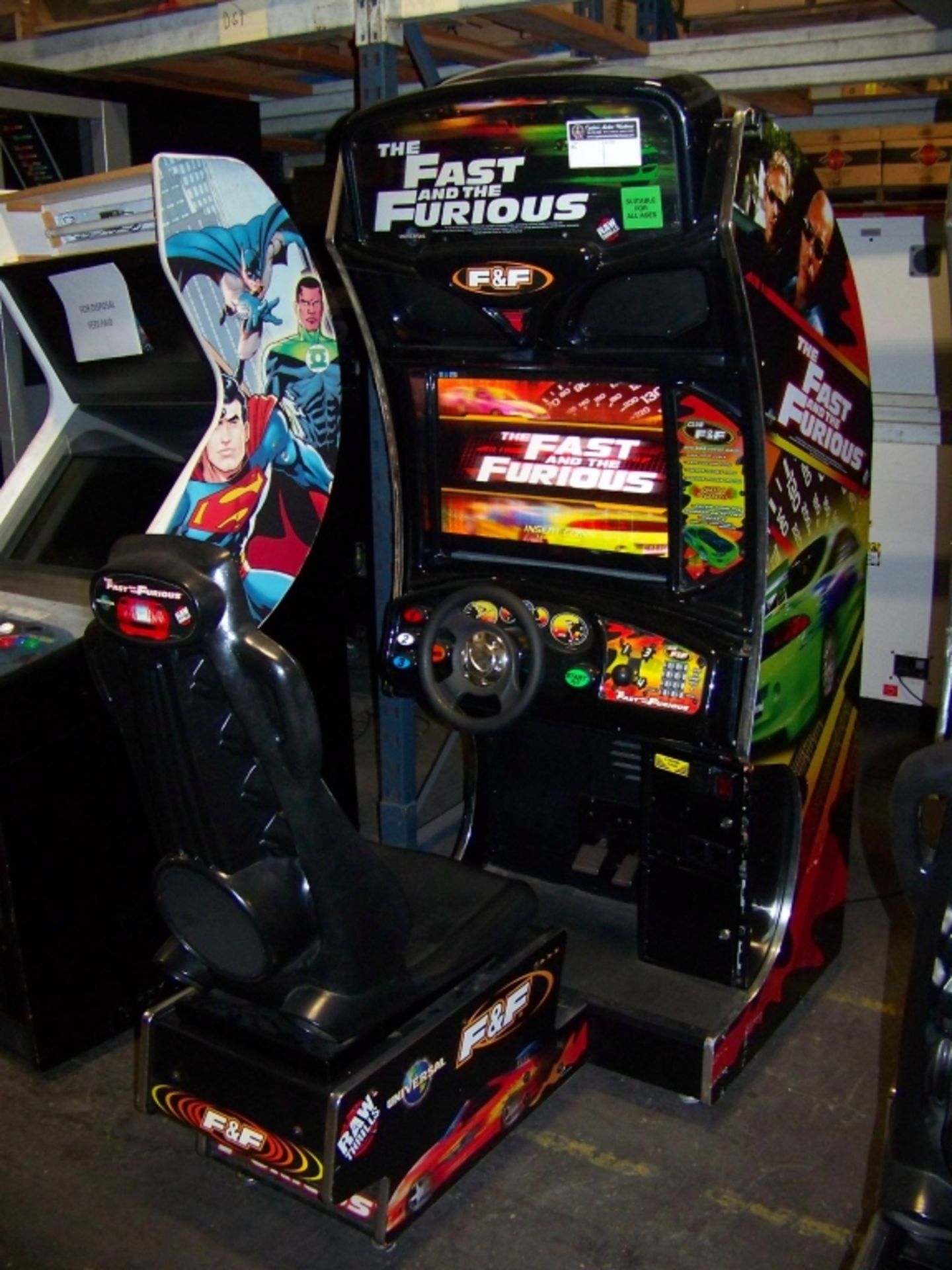 FAST & FURIOUS DEDICATED RACING ARCADE GAME LCD - Image 3 of 6