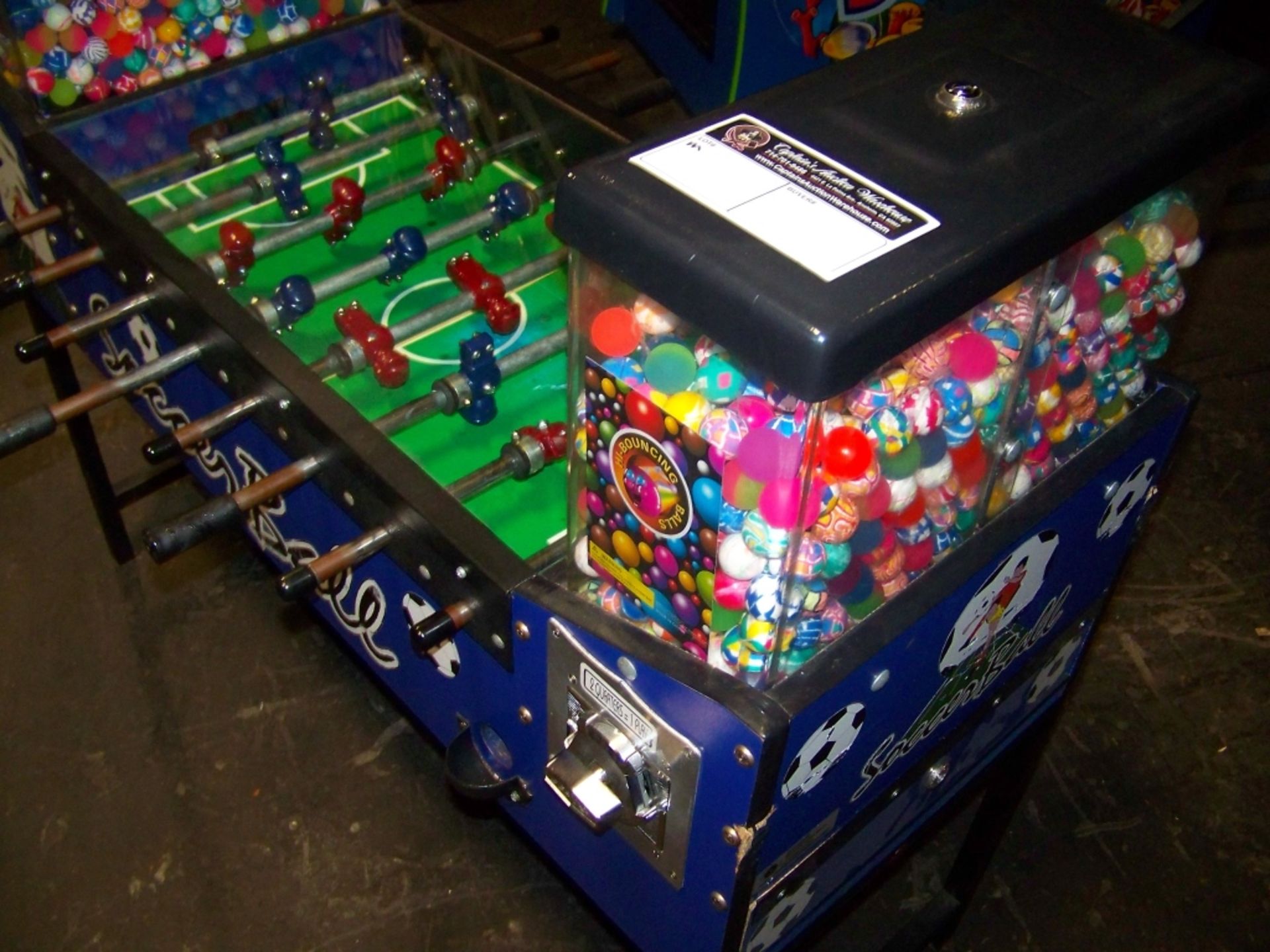 SOCCER BALL FOOSBALL VENDING MACHINE OK MFG