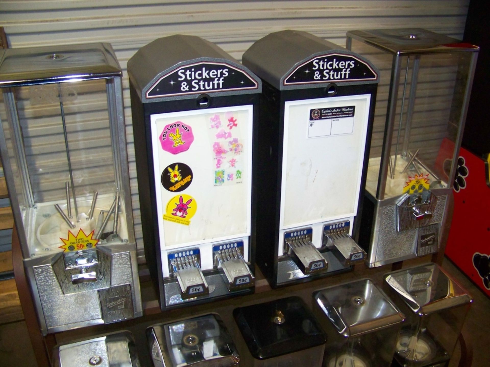 NORTHWESTERN 9 HEAD COMBO CANDY VENDING RACK - Image 2 of 2