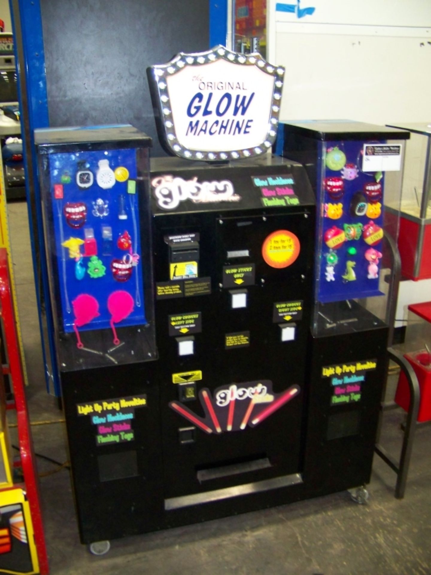 THE ORIGINAL GLOW MACHINE NOVELTY KIOSK