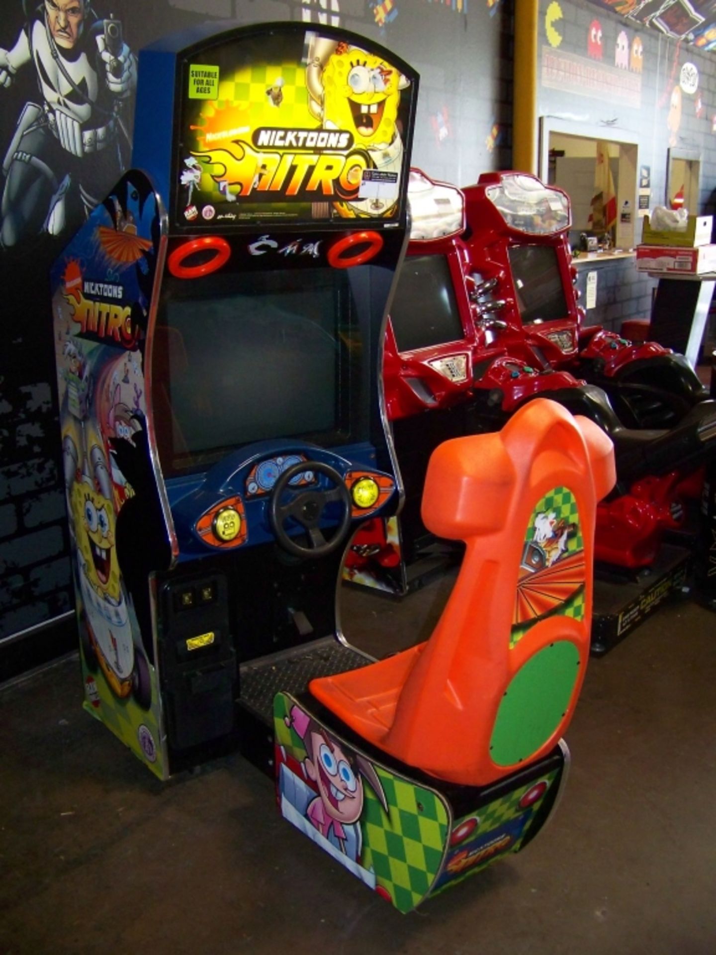 NICKTOONS NITRO SITDOWN RACING ARCADE GAME - Image 6 of 7