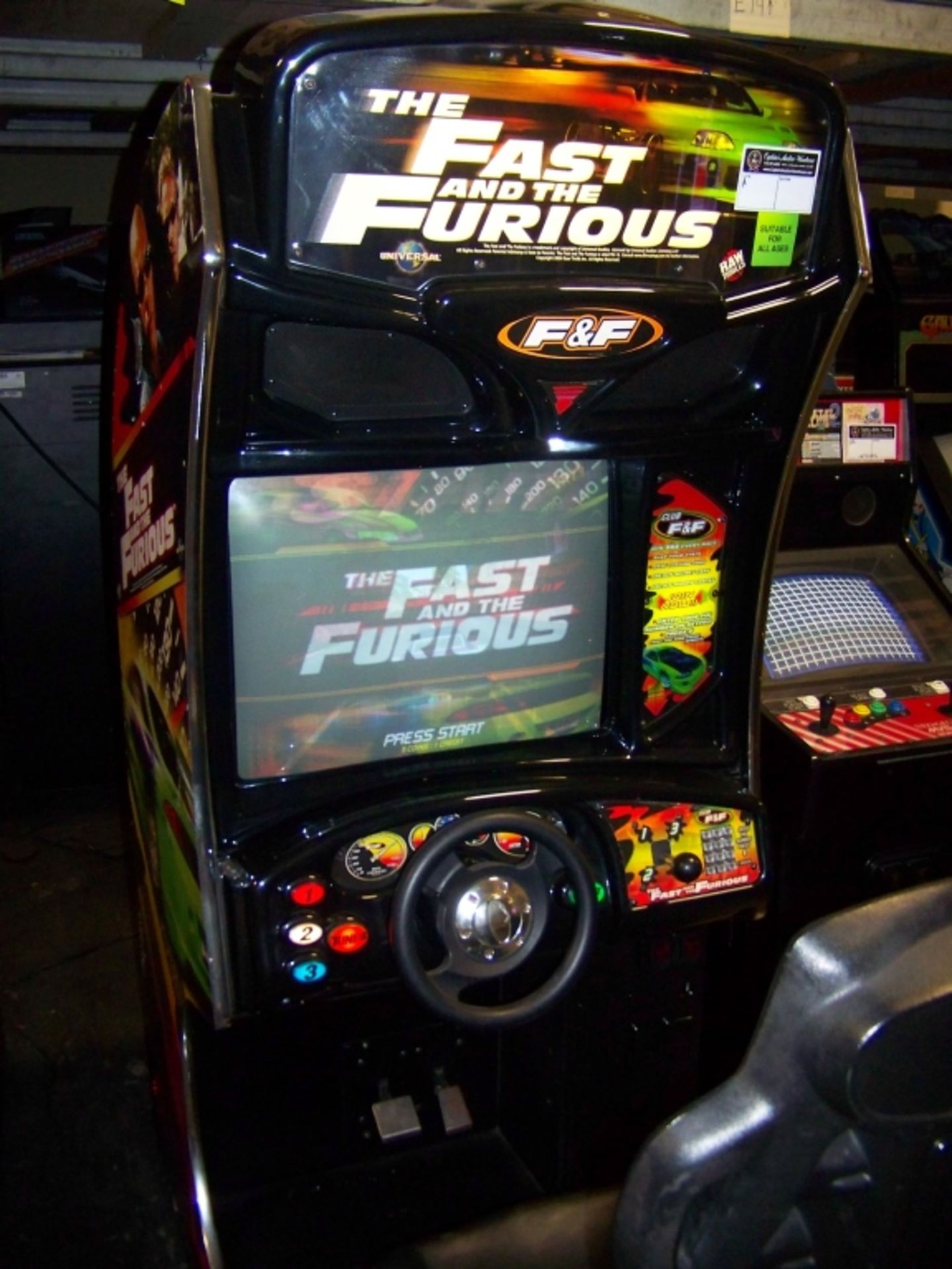 FAST AND FURIOUS DEDICATED RACING ARCADE GAME - Image 2 of 6