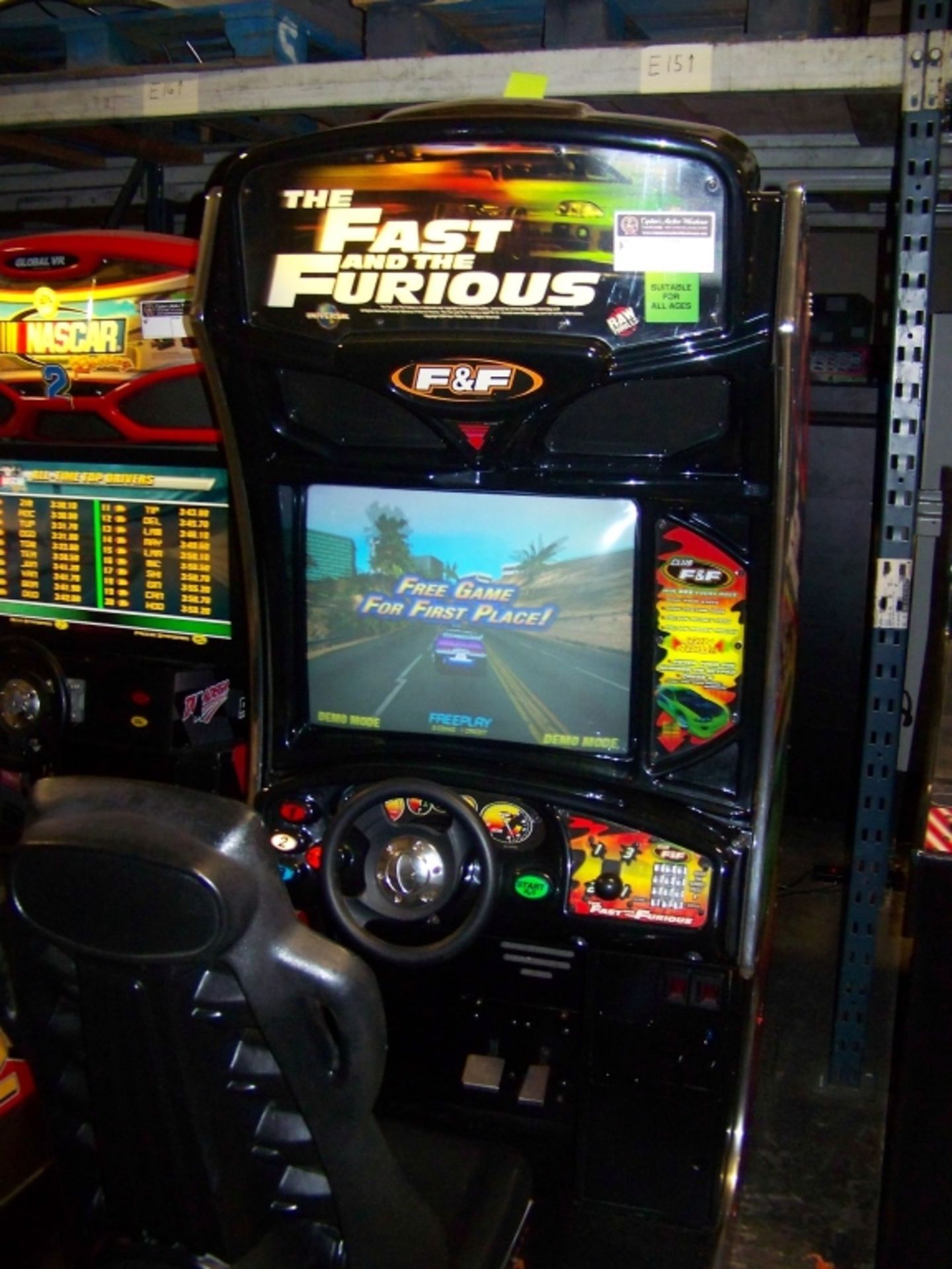 FAST AND FURIOUS DEDICATED RACING ARCADE GAME - Image 5 of 6