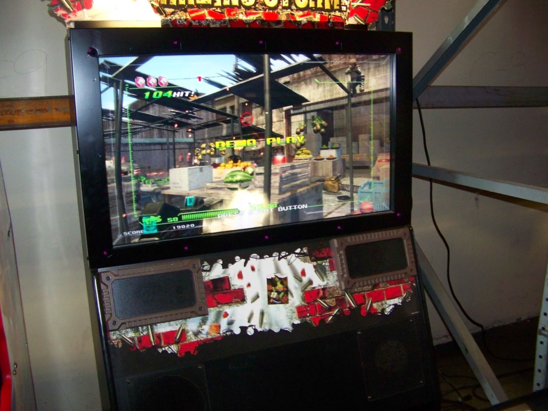 RAZING STORM 42" LCD SHOOTER ARCADE GAME NAMCO - Image 5 of 8