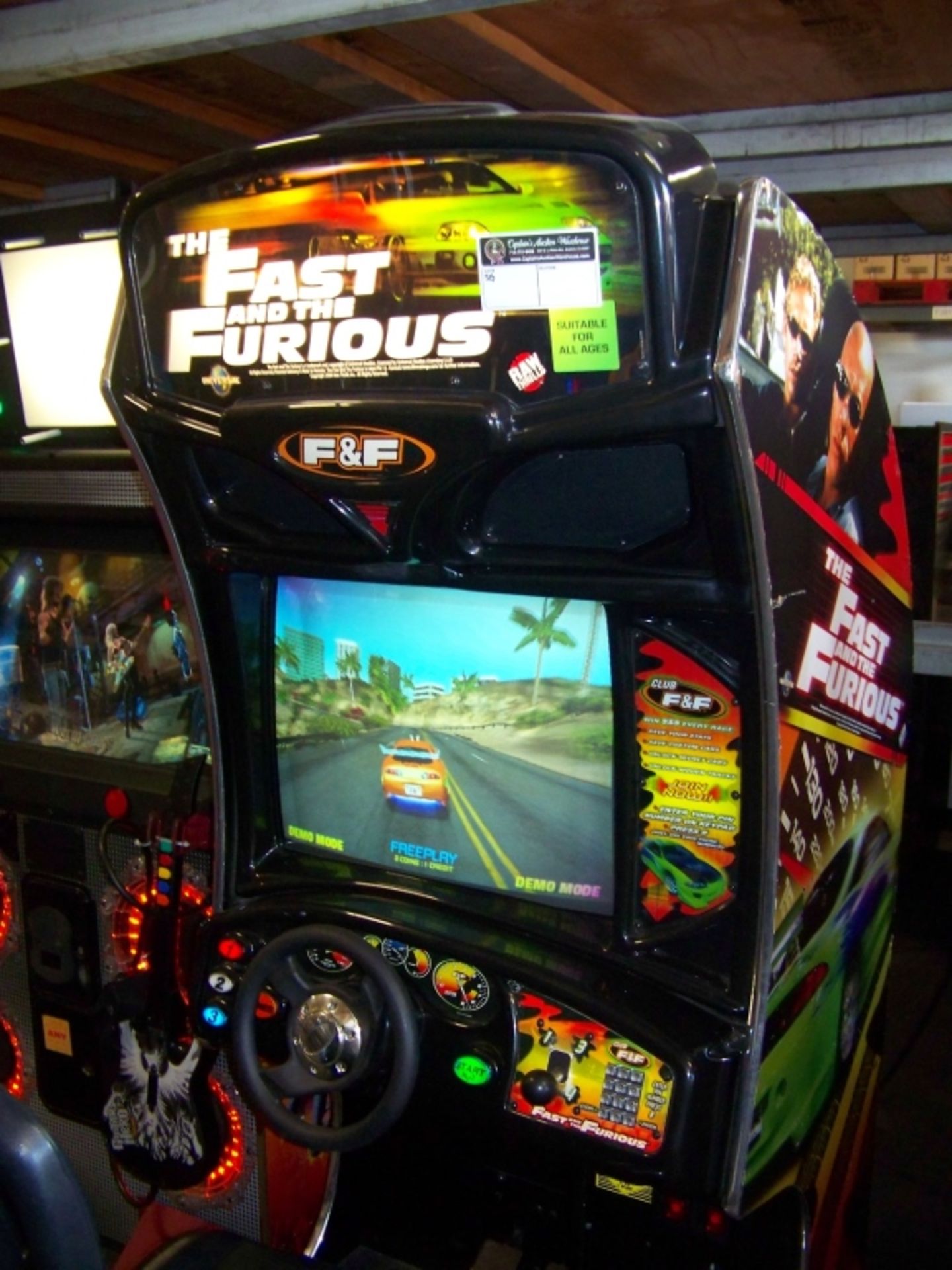 FAST AND FURIOUS SITDOWN RACING ARCADE GAME SG - Image 2 of 5