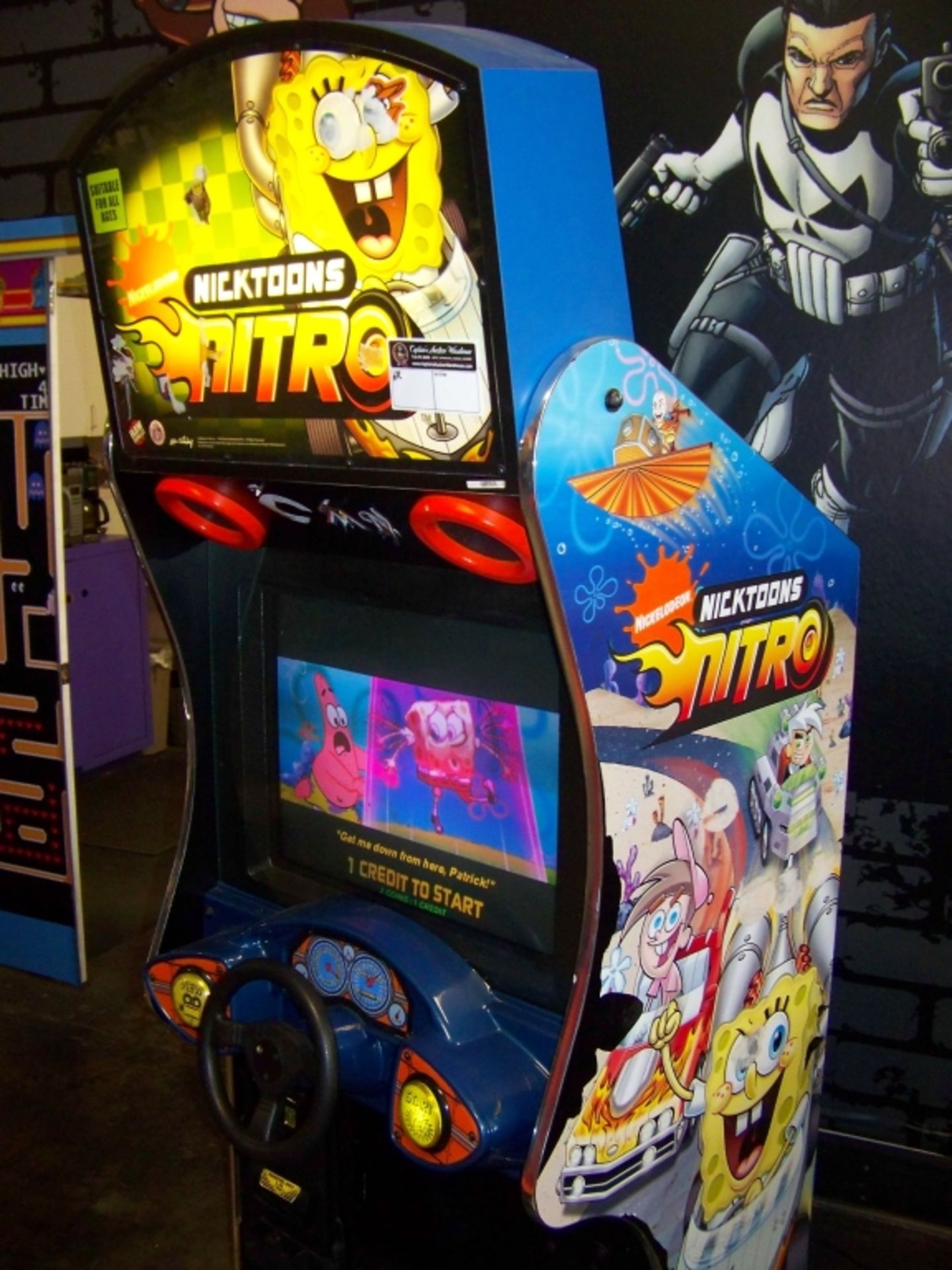 NICKTOONS NITRO SITDOWN RACING ARCADE GAME - Image 2 of 7