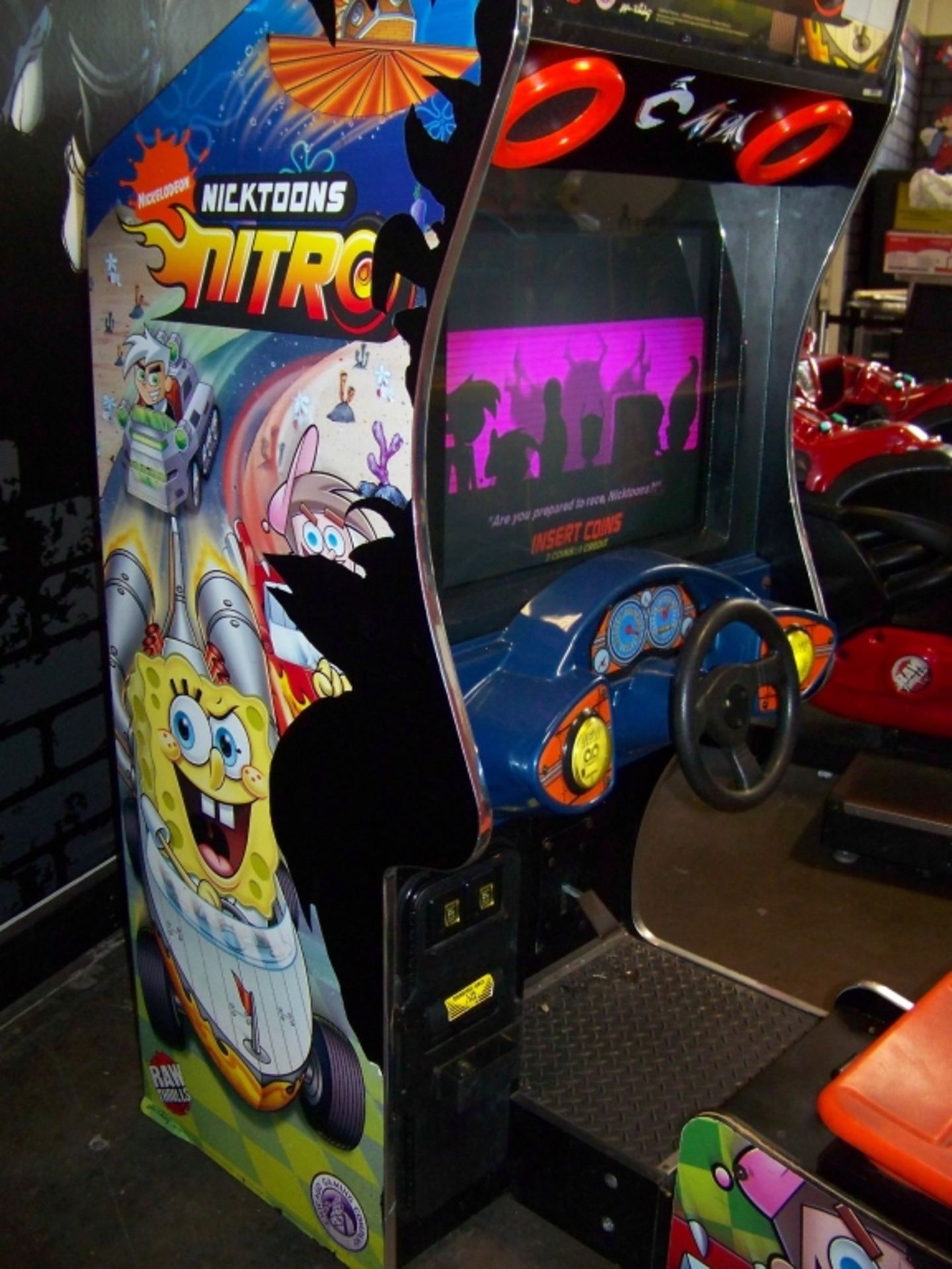 NICKTOONS NITRO SITDOWN RACING ARCADE GAME - Image 5 of 7