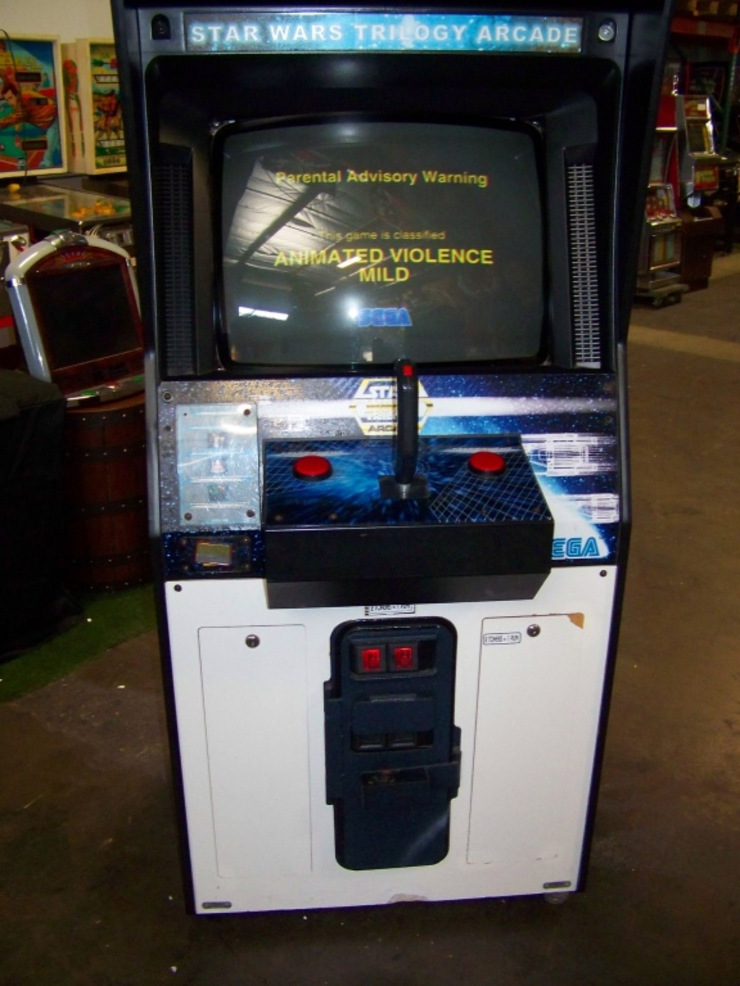 STAR WARS TRILOGY UPRIGHT ARCADE GAME SEGA - Image 3 of 7