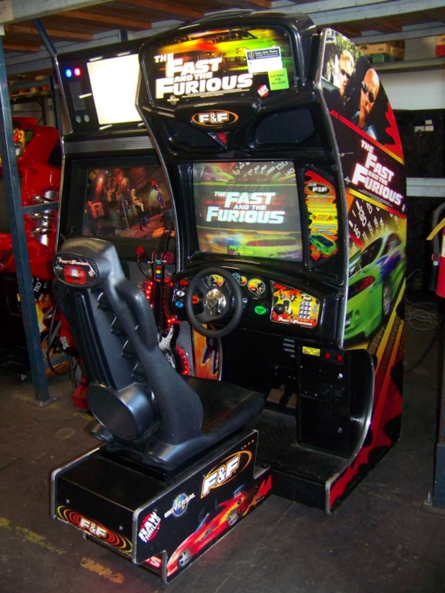 FAST AND FURIOUS SITDOWN RACING ARCADE GAME SG