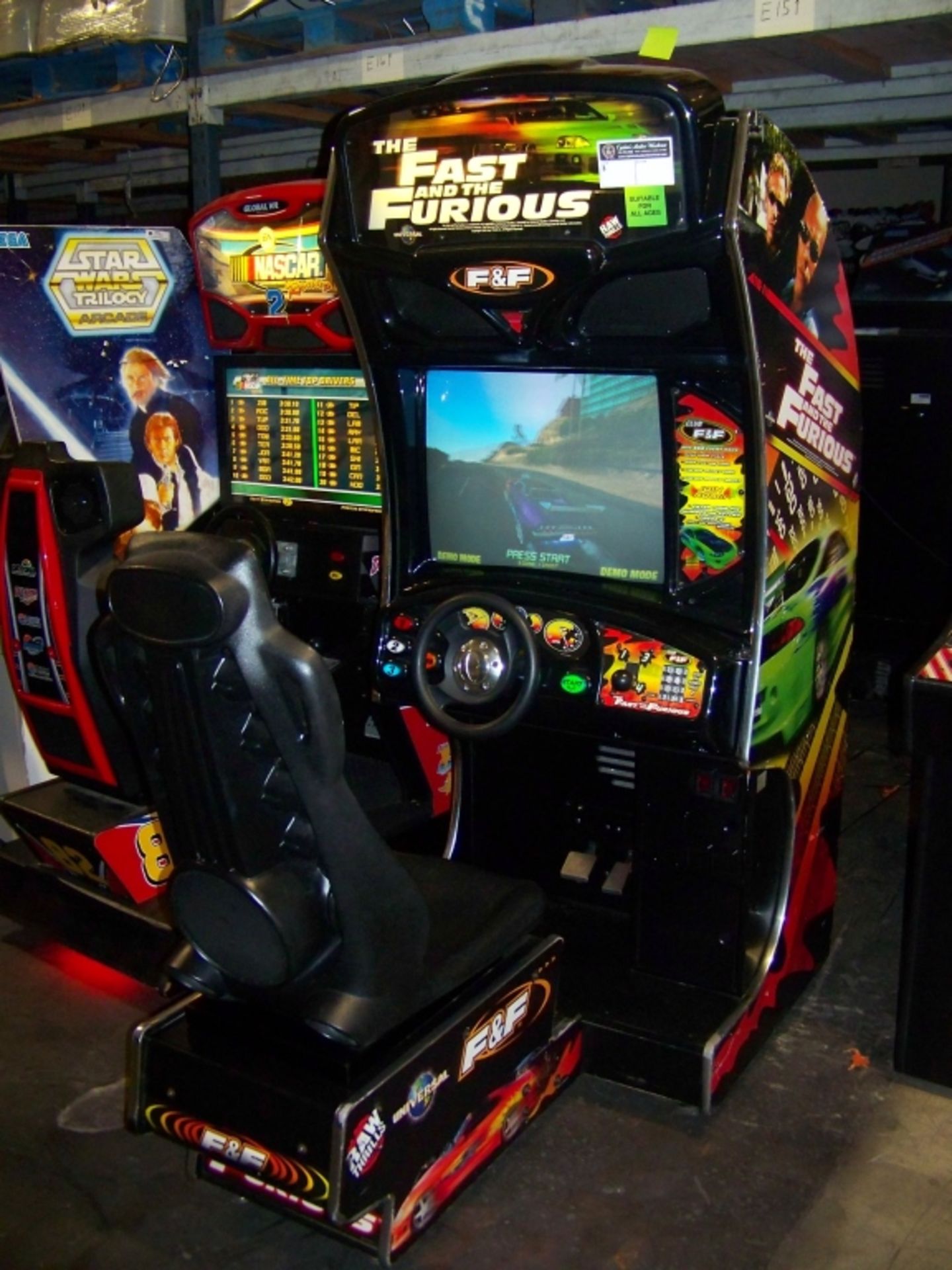 FAST AND FURIOUS DEDICATED RACING ARCADE GAME - Image 3 of 6