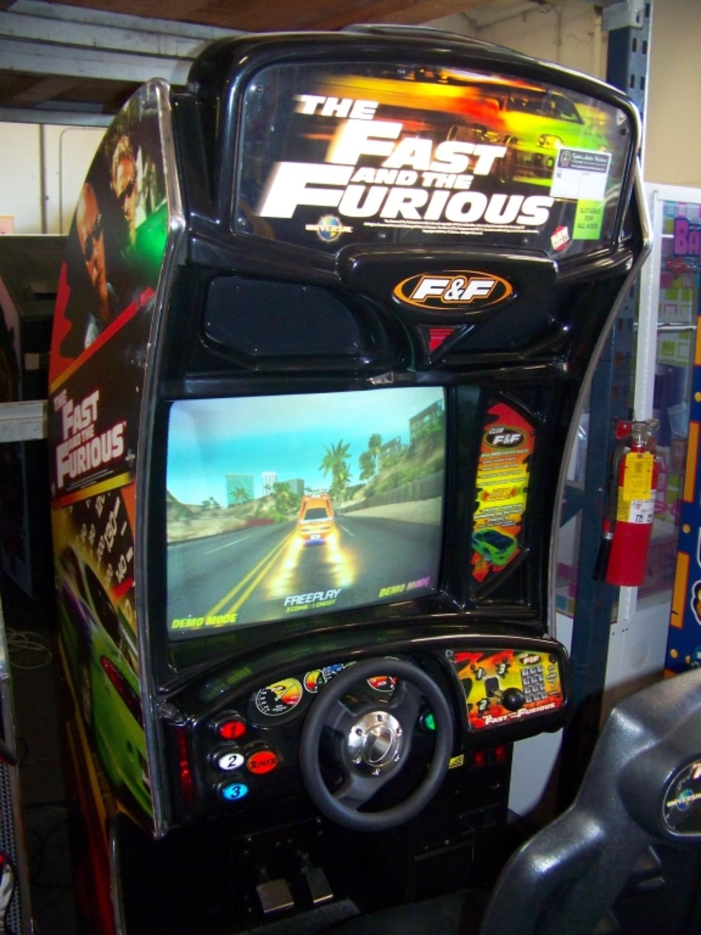 FAST AND FURIOUS SITDOWN RACING ARCADE GAME SG - Image 4 of 5