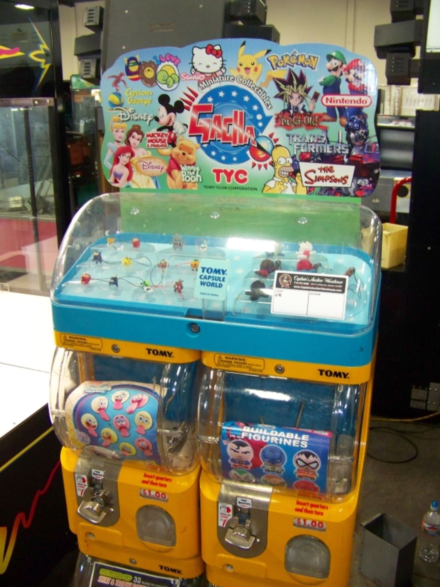 TOMY GACHA DUAL COLUMN CAPSULE VENDING MACHINE - Image 2 of 2