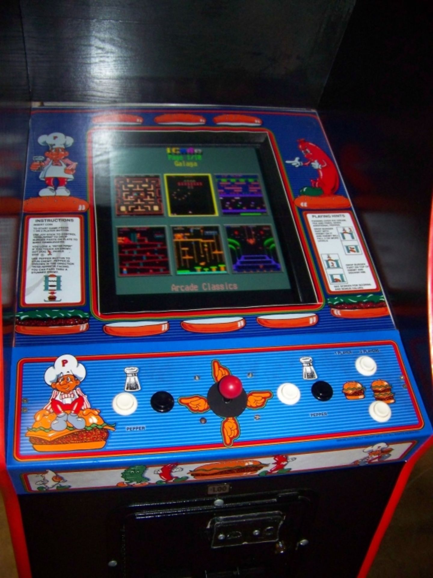 60 IN 1 MULTICADE BURGERTIME THEME CABINET LCD - Image 8 of 8