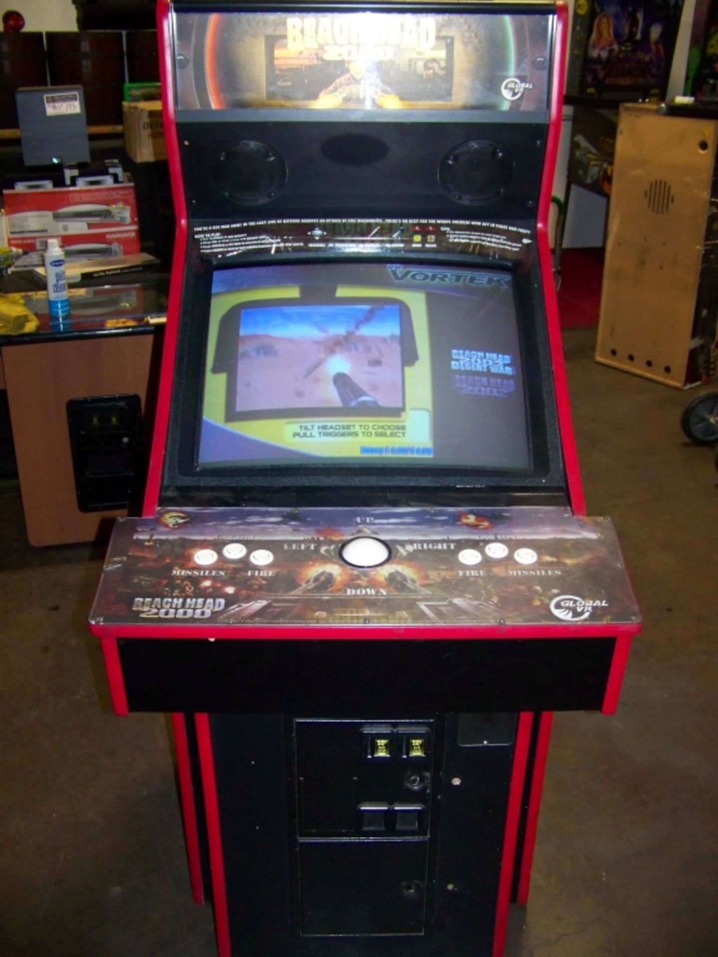 BEACH HEAD 2003 PUP STYLE CABINET ARCADE GAME - Image 9 of 10