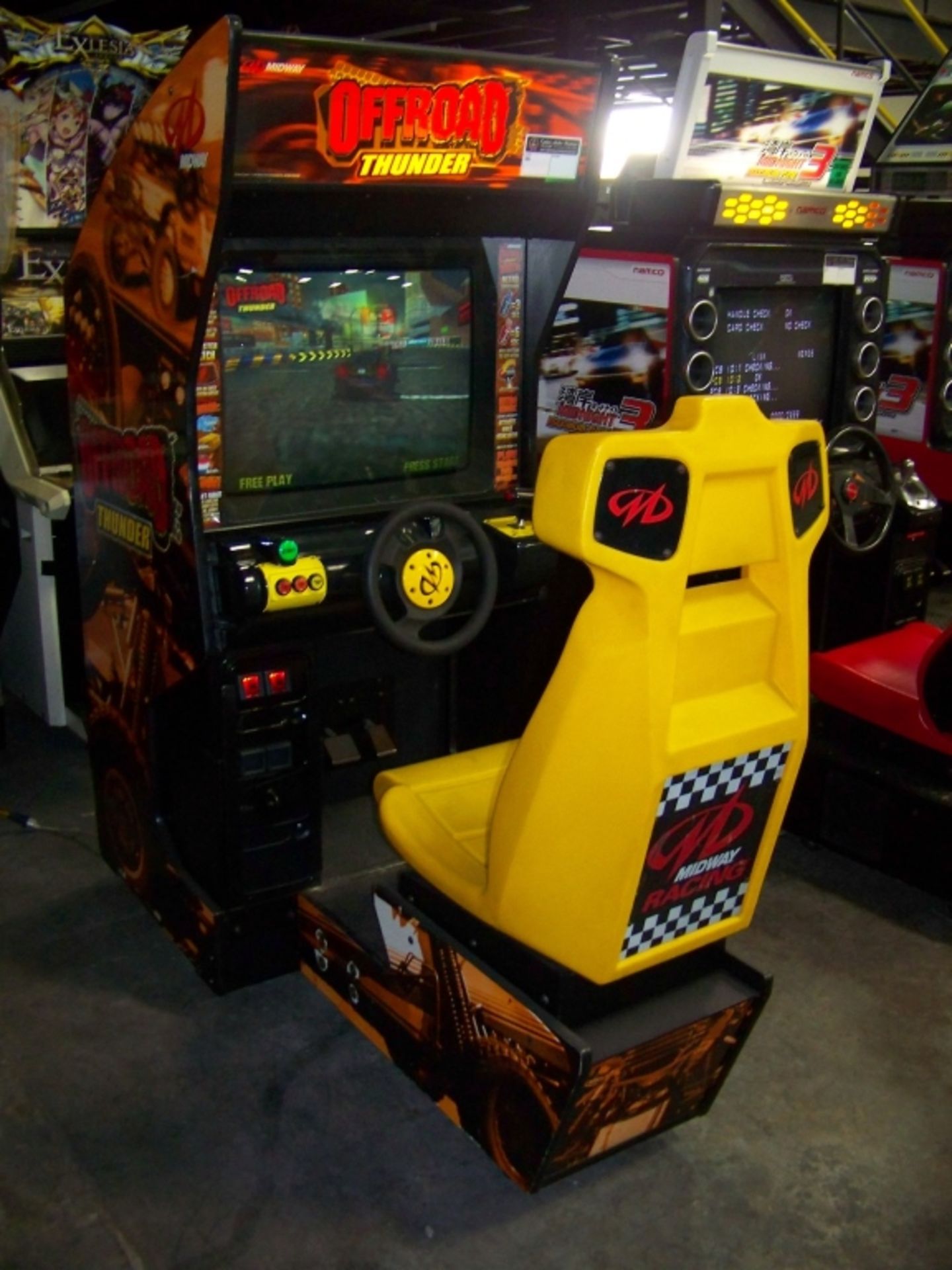 OFFROAD THUNDER MIDWAY RACING ARCADE GAME