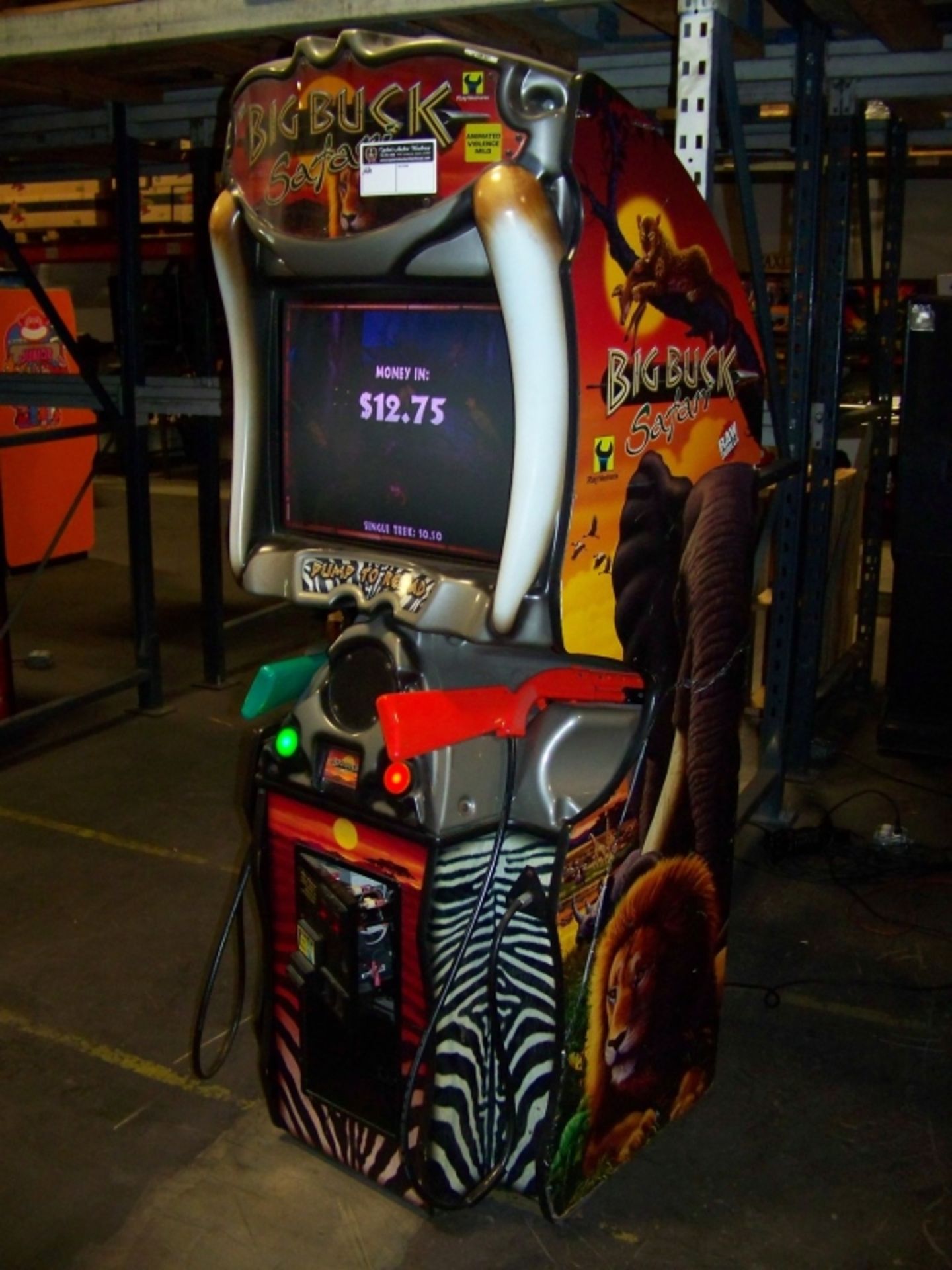 BIG BUCK SAFARI SHOOTER ARCADE GAME RAW THRILLS - Image 2 of 6