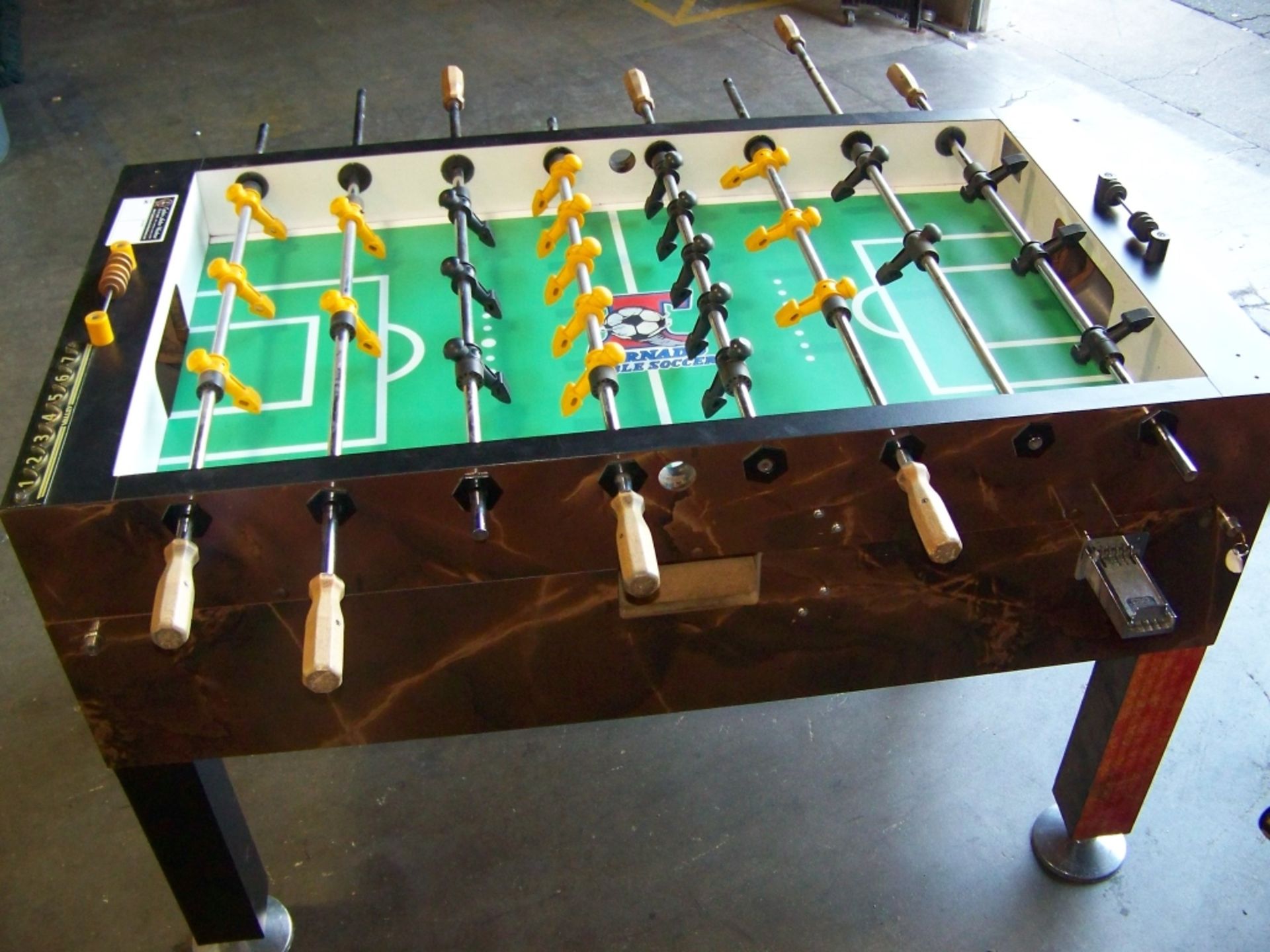 FOOSBALL TABLE TOURNAMENT TORNADO COIN OP - Image 2 of 3