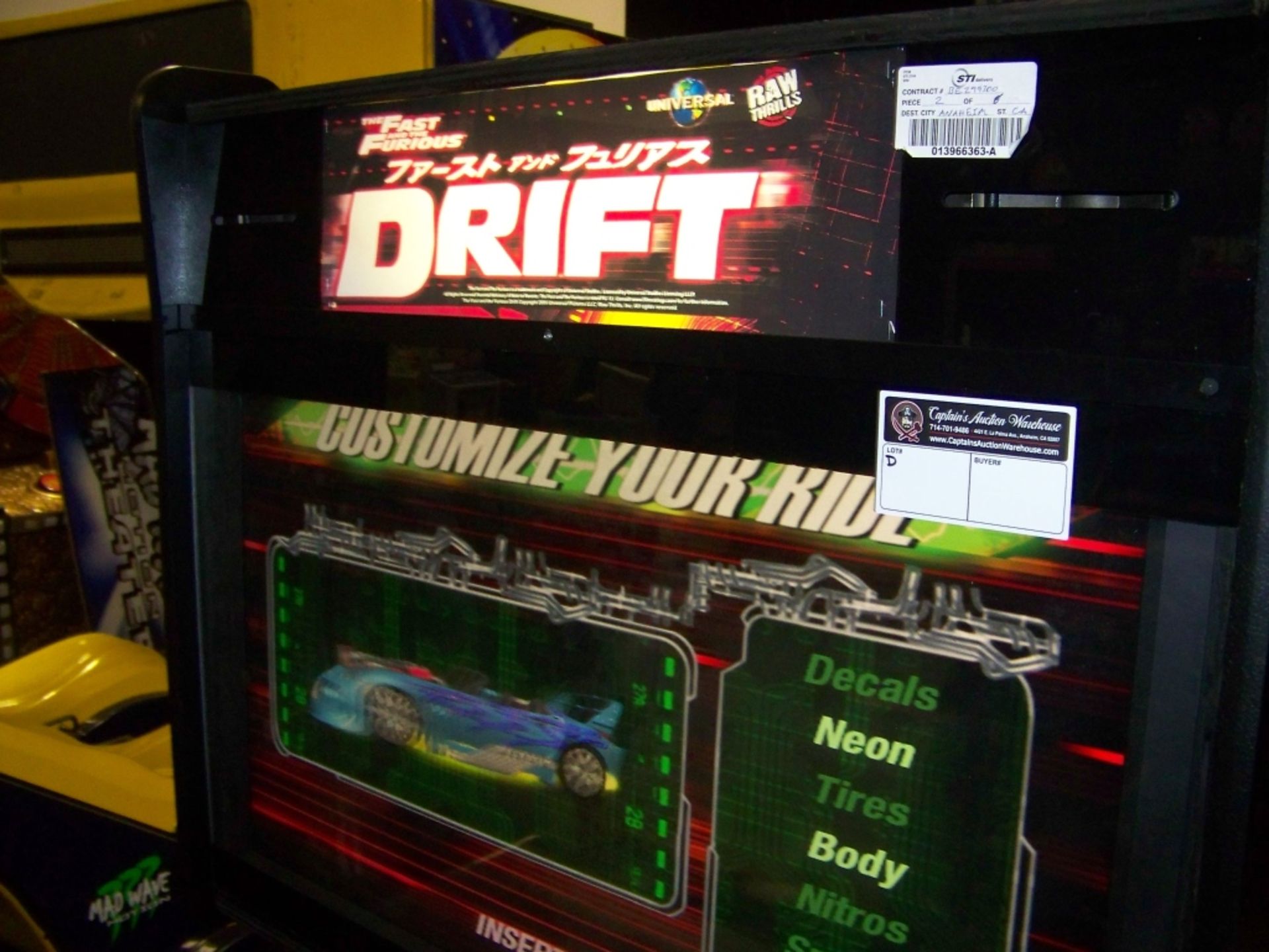 DRIFT FAST & FURIOUS DX 42" LCD RACING ARCADE GAME - Image 6 of 6