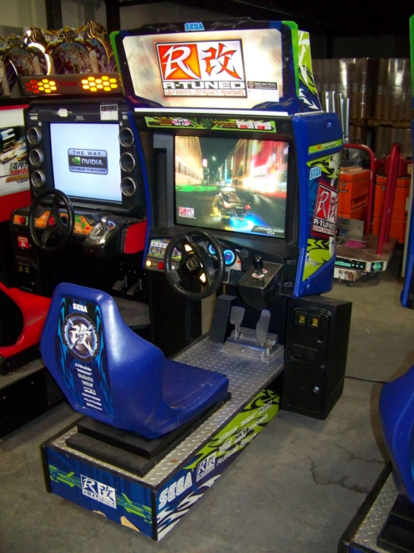 R-TUNED SINGLE RACING ARCADE GAME SEGA - Image 4 of 4