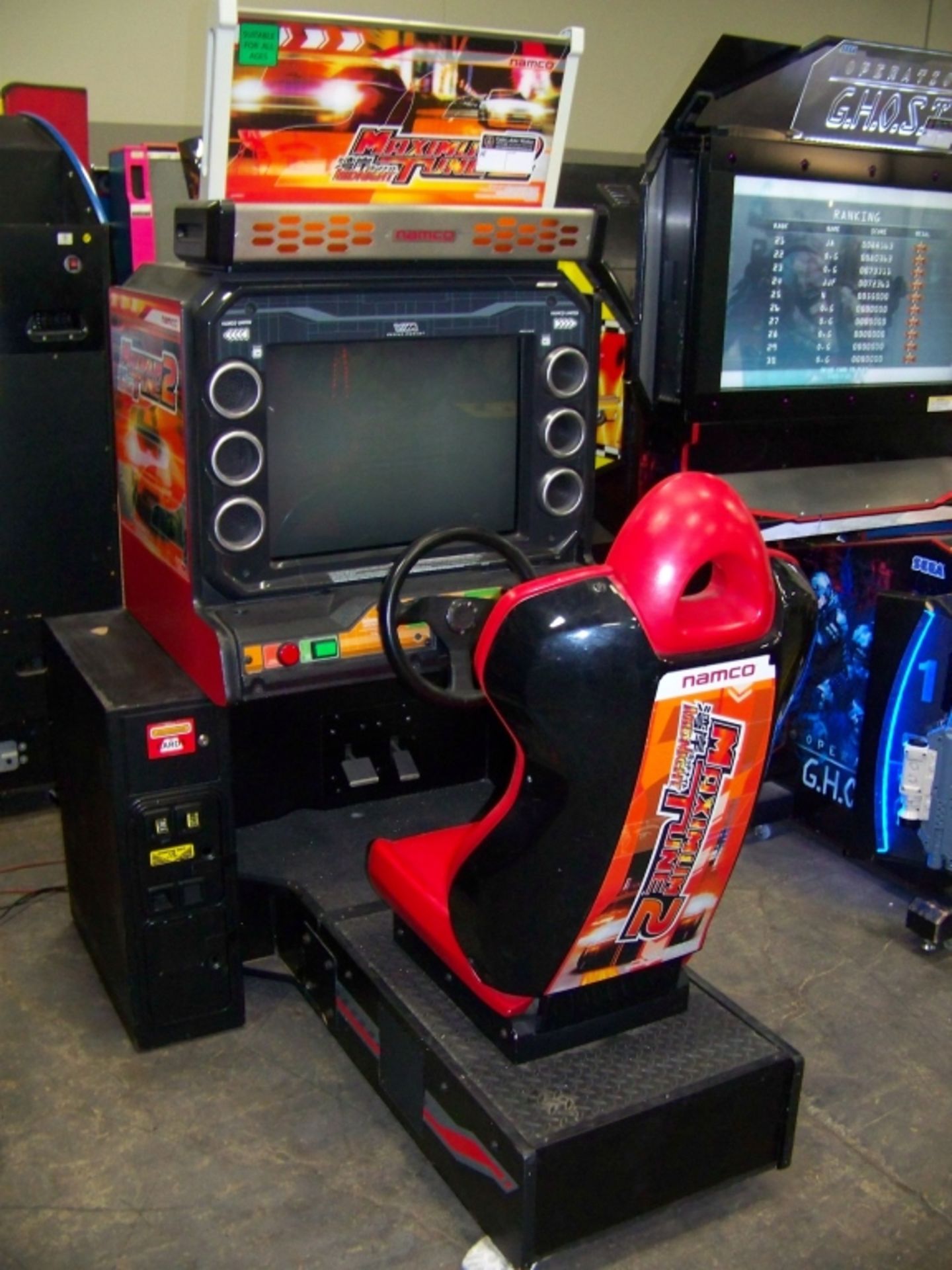 MAXIMUM TUNE 2 MIDNIGHT RACING ARCADE GAME NAMCO - Image 2 of 2