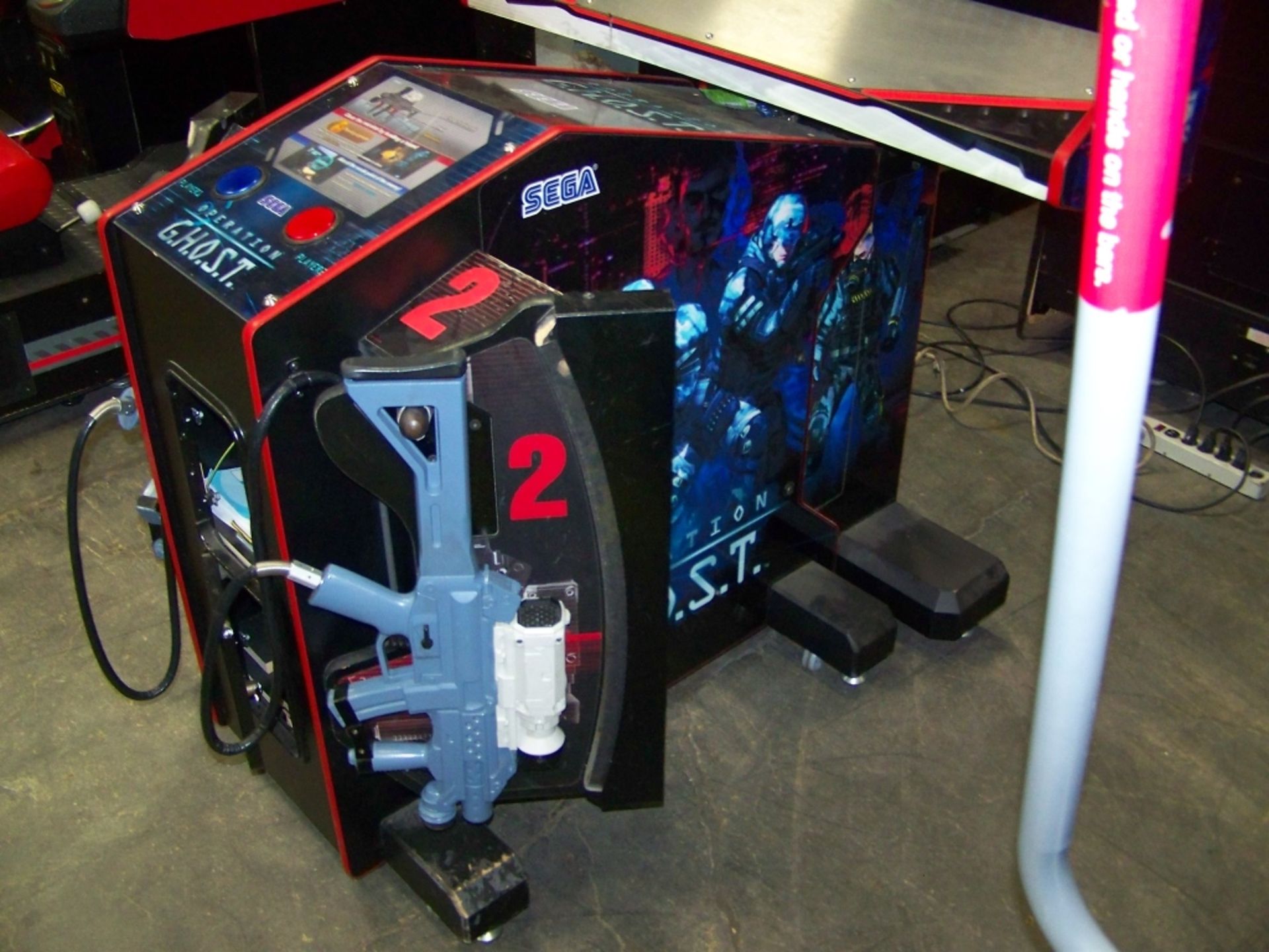 OPERATION GHOST 42" SHOOTER ARCADE GAME SEGA - Image 5 of 7