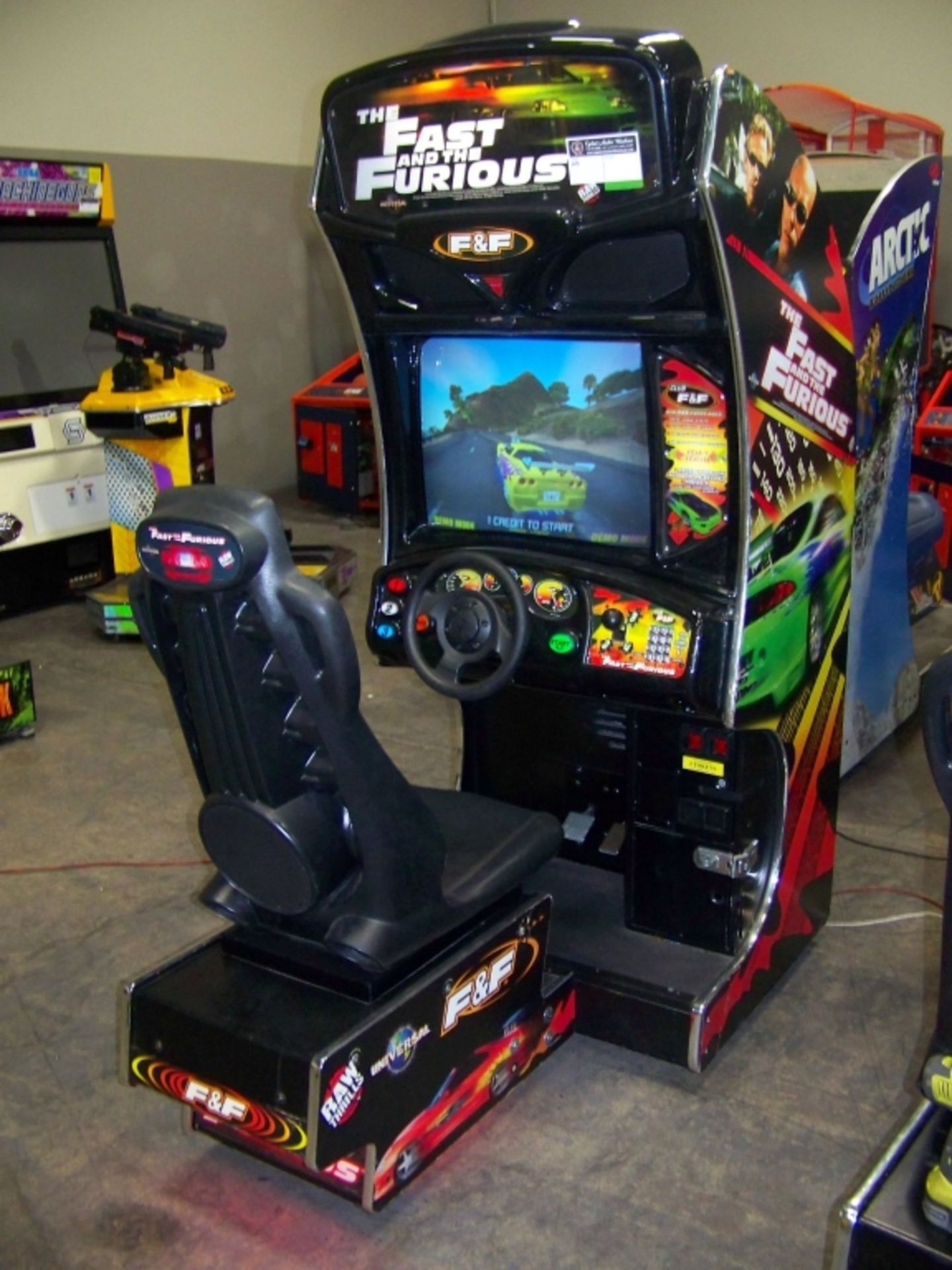 FAST AND FURIOUS DEDICATED RACING ARCADE GAME - Image 6 of 6