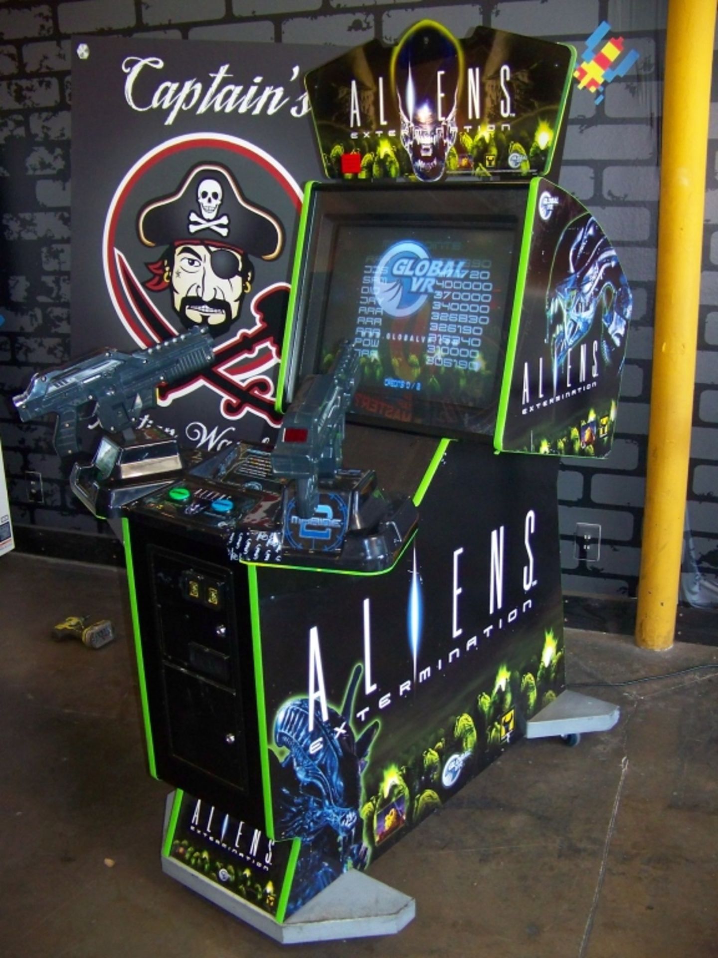 ALIENS EXTERMINATION FIXED GUN SHOOTER ARCADE GAME - Image 7 of 9