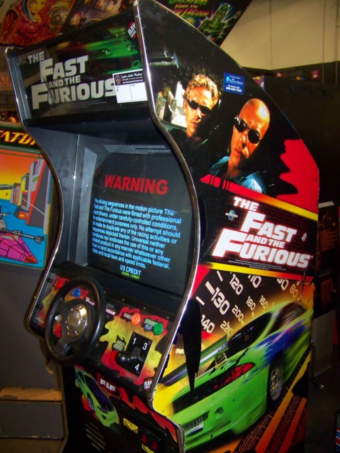 FAST & FURIOUS UPRIGHT DEDICATED ARCADE GAME - Image 7 of 7