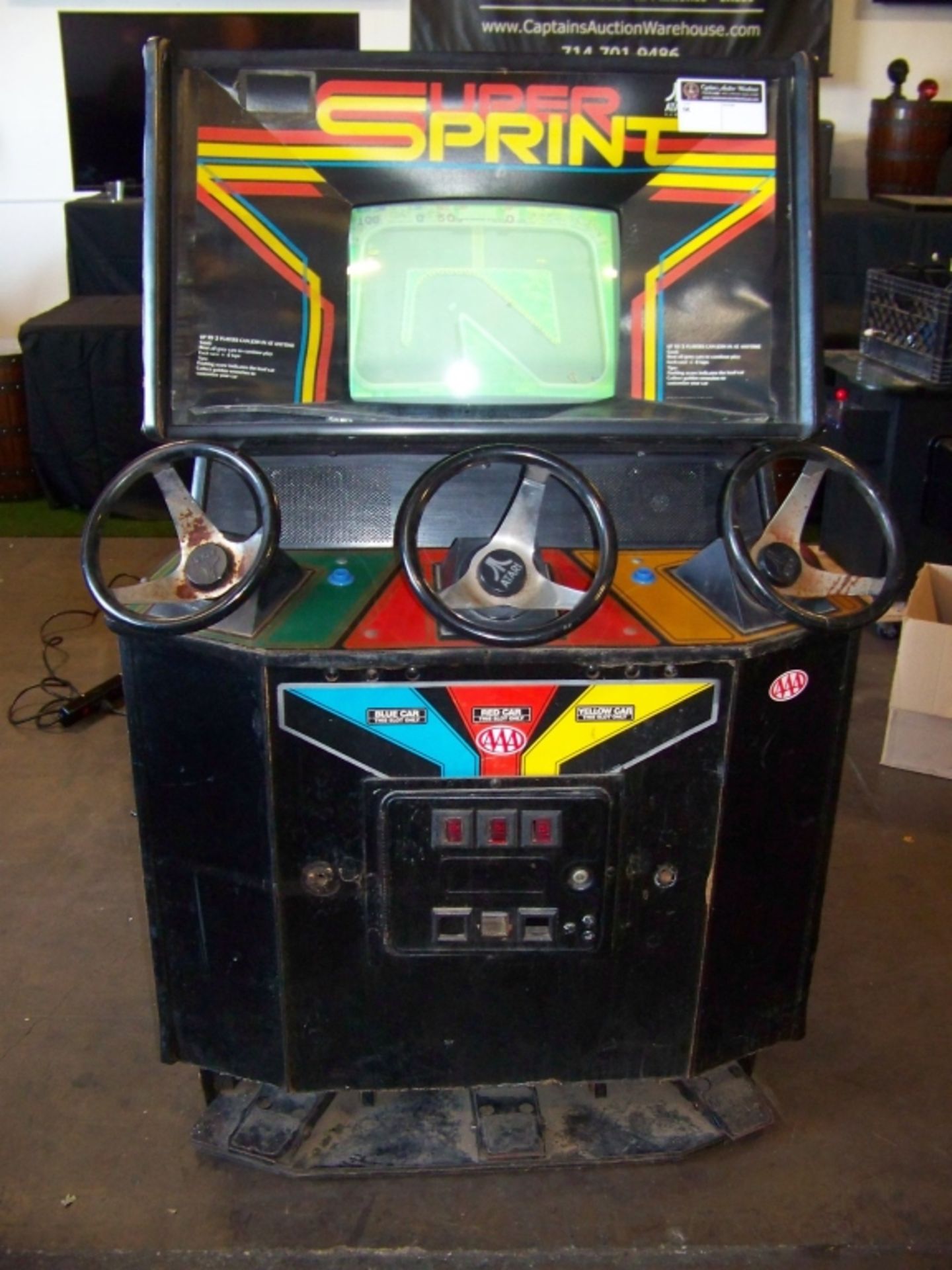 SUPER SPRINT 3 PLAYER ATARI CLASSIC ARCADE GAME