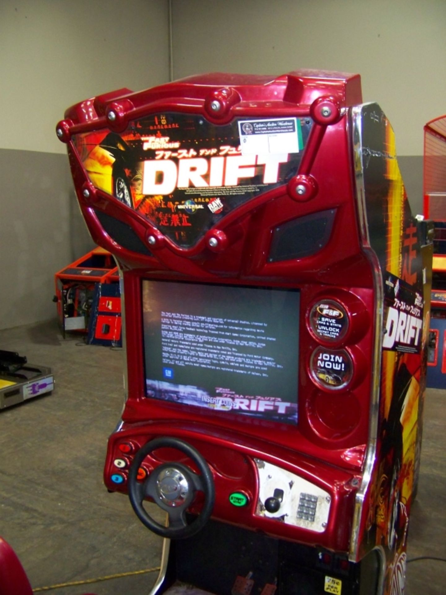 DRIFT FAST & FURIOUS DEDICATED RACING ARCADE GAME - Image 5 of 7