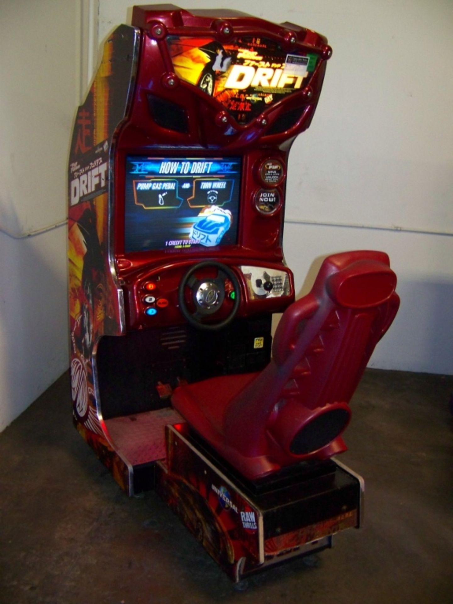 DRIFT FAST & FURIOUS DEDICATED RACING ARCADE GAME