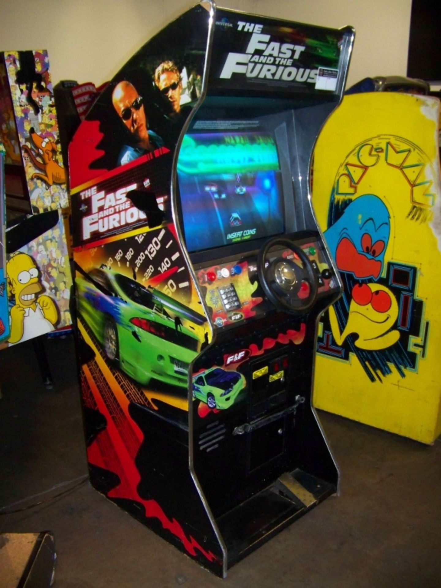 FAST & FURIOUS UPRIGHT DEDICATED ARCADE GAME