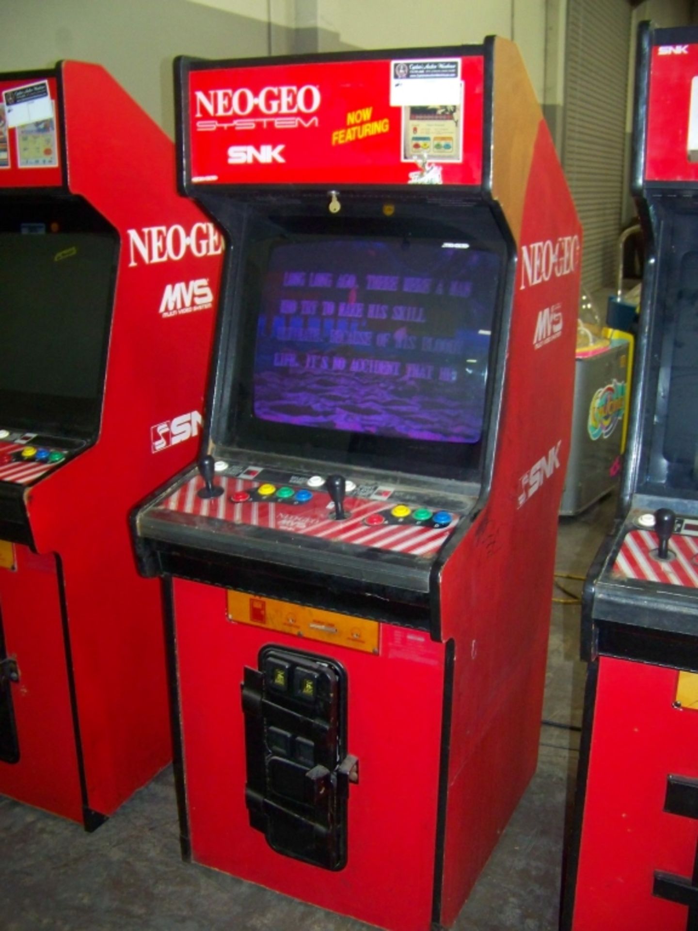 NEO GEO DEDICATED UPRIGHT ARCADE GAME - Image 2 of 2