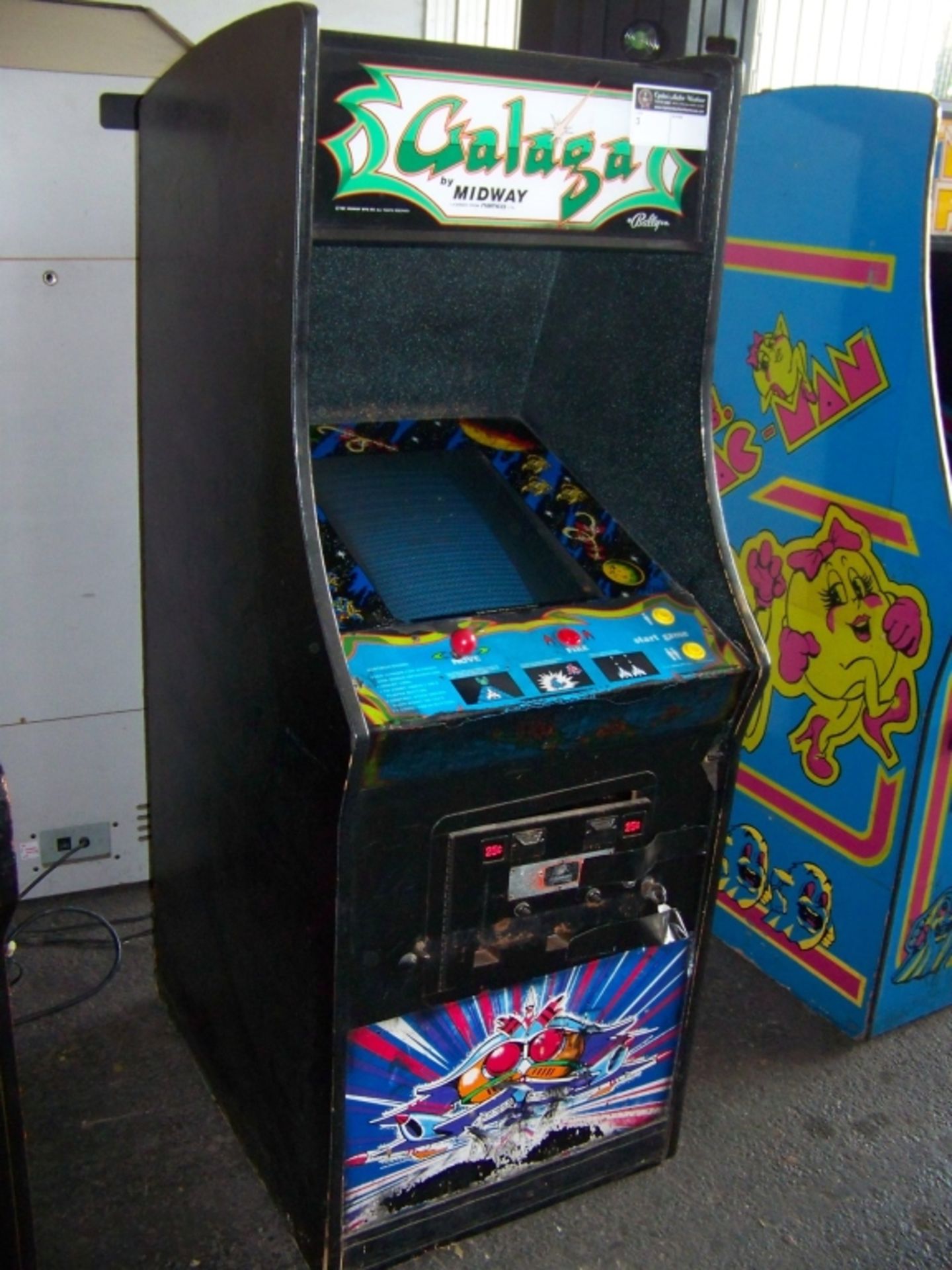 GALAGA UPRIGHT 19" CLASSIC ARCADE GAME MIDWAY