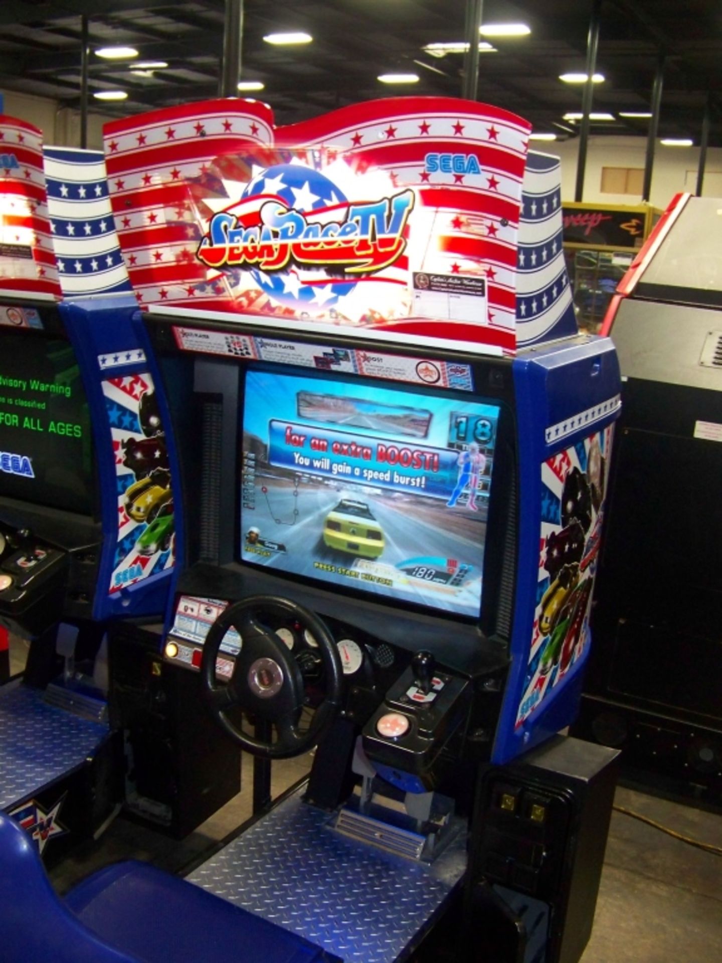 RACE TV SEGA SITDOWN RACING ARCADE GAME - Image 4 of 5