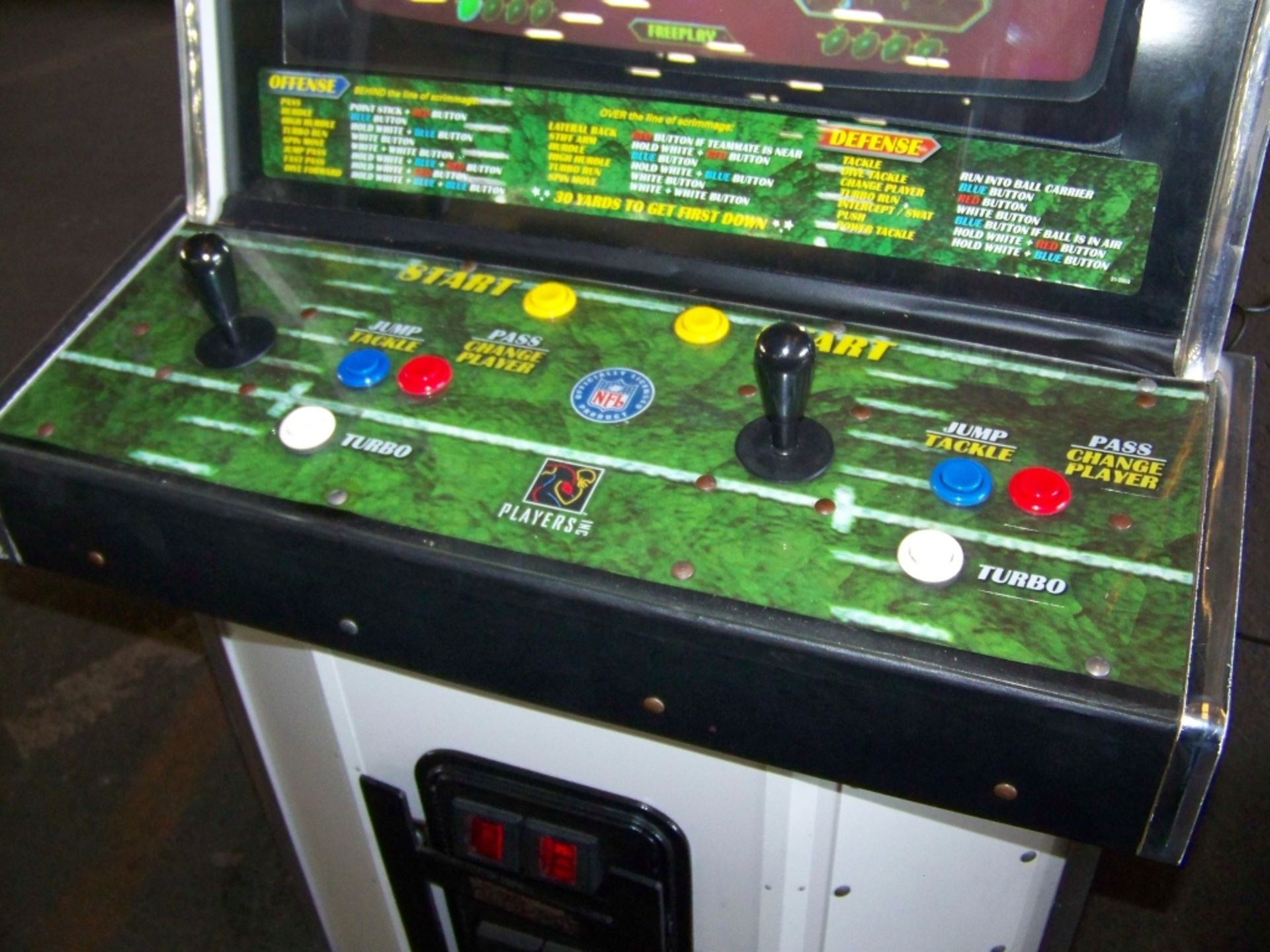 BLITZ FOOTBALL 2 PLAYER MIDWAY ARCADE GAME - Image 4 of 5