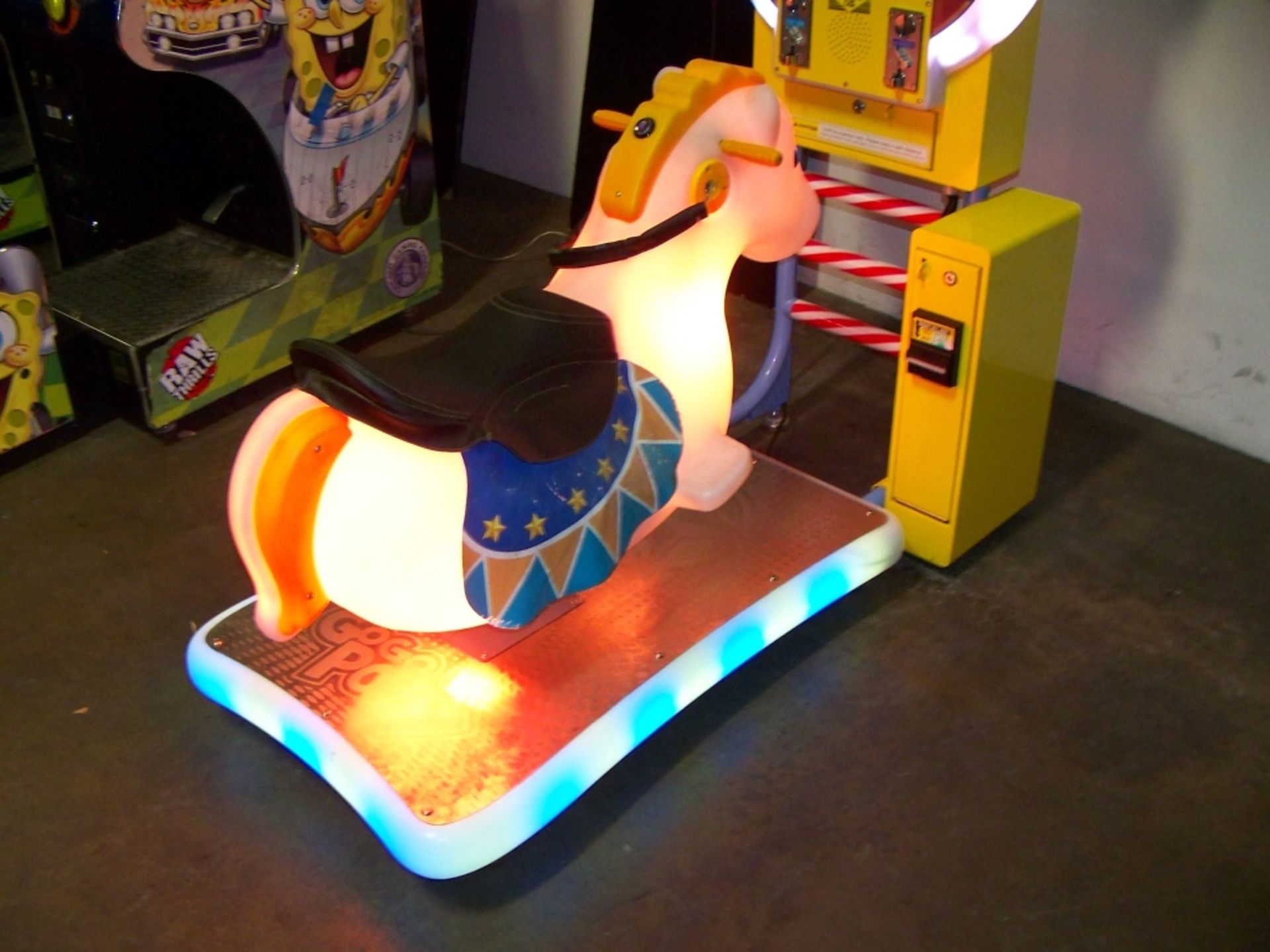 GO GO PONY LED LIGHTED GLOW PONY KIDDIE RIDE - Image 4 of 10